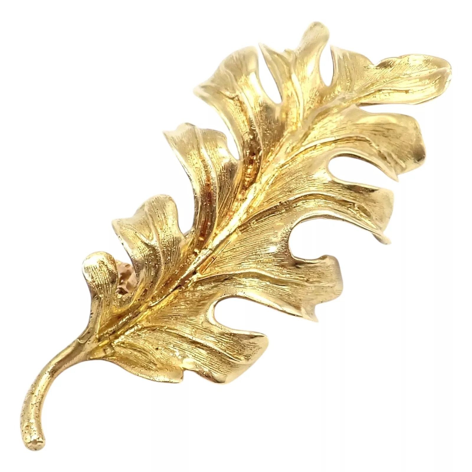 Tiffany & Co. Tiffany & Co. 18k Yellow Gold Leaf Pin Brooch Size ONE SIZE - 1 Thumbnail