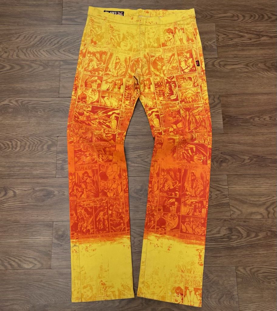 Jean Paul Gaultier 1995 Jean Paul Gaultier Comic Print Pants Size US 32 / EU 48 - 5 Thumbnail