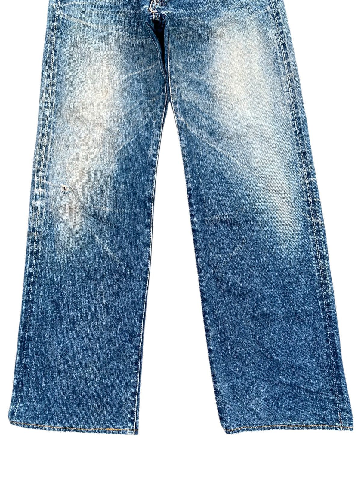 Kapital VINTAGE 45RPM SELVEDGE BUTTON FLY JAPANESE DISTRESSED DENIM Size US 31 - 7 Thumbnail