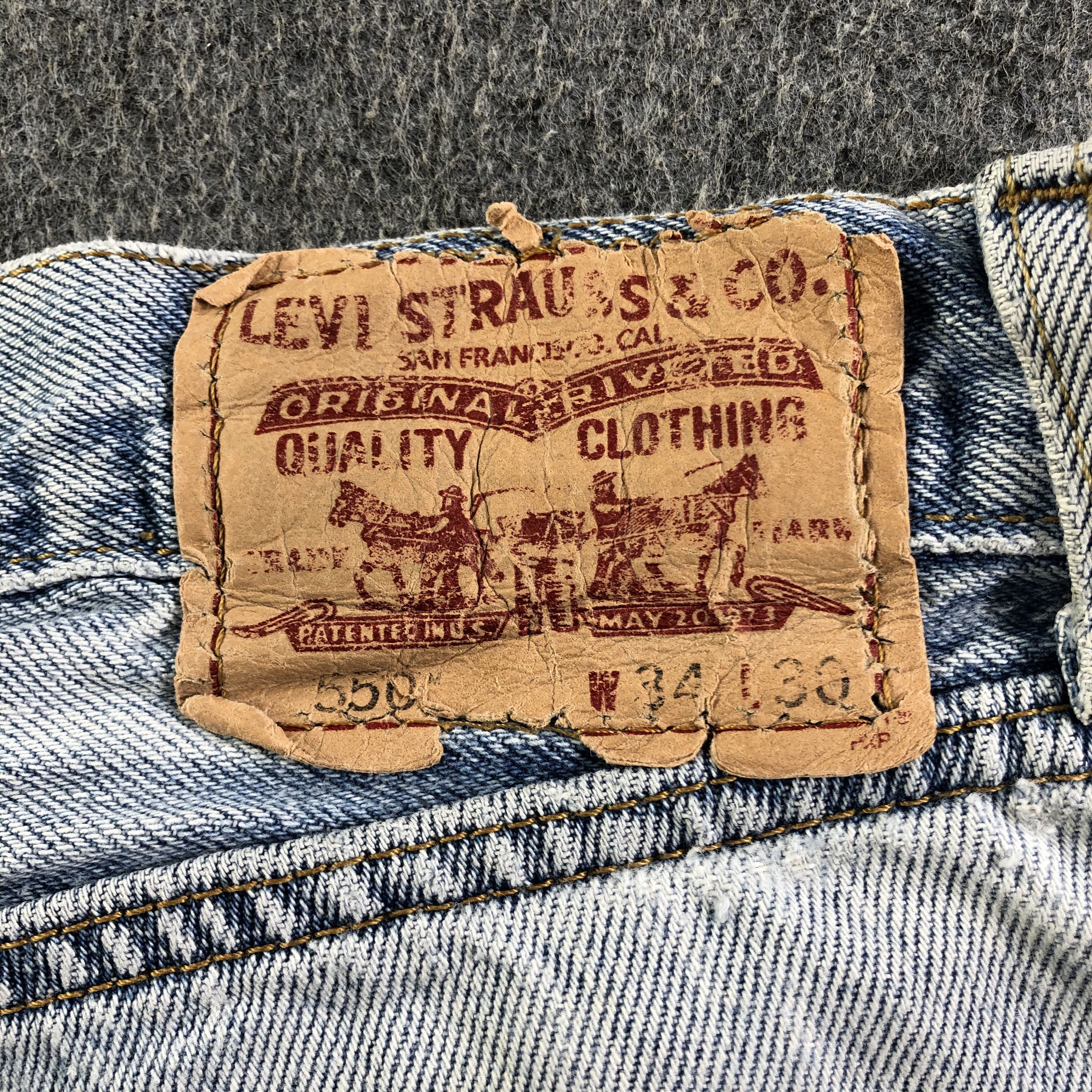 Levi's Vintage Light Wash Levis 550 Jeans-J3190 Size US 33 - 5 Thumbnail