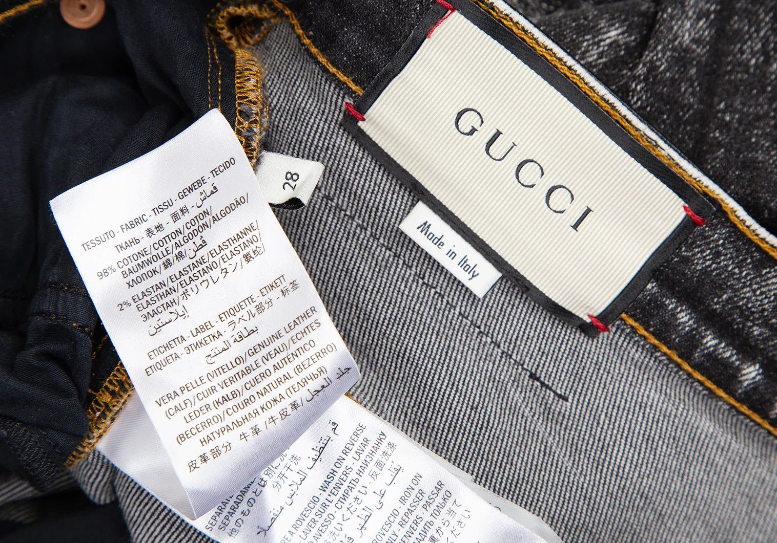 Gucci Washed Black Denim Pants Size 28 Size US 28 / EU 44 - 13 Thumbnail