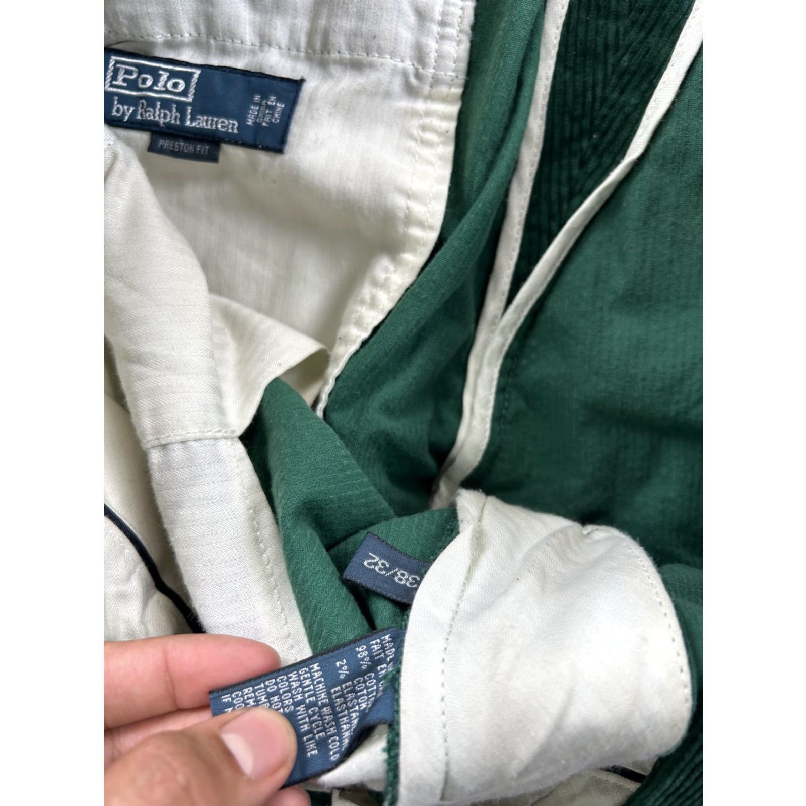 Polo Ralph Lauren Polo Ralph Lauren Corduroy Pants Mens 38x31 Green Preston Chino Straight Leg Shirt? Size US M / EU 48-50 / 2 - 7 Thumbnail