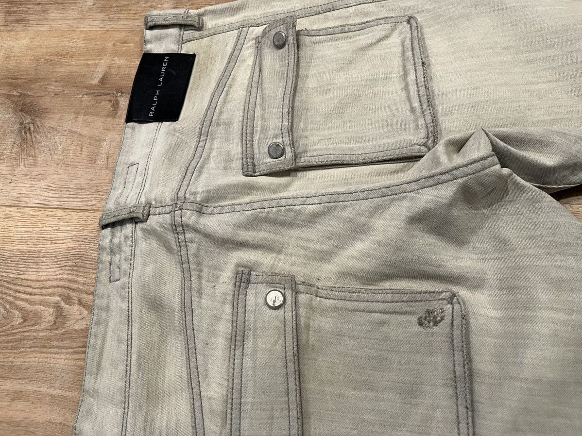Ralph Lauren Ralph Lauren Black Label cargo moto zipper denim 36x34 Size US 36 / EU 52 - 5 Thumbnail