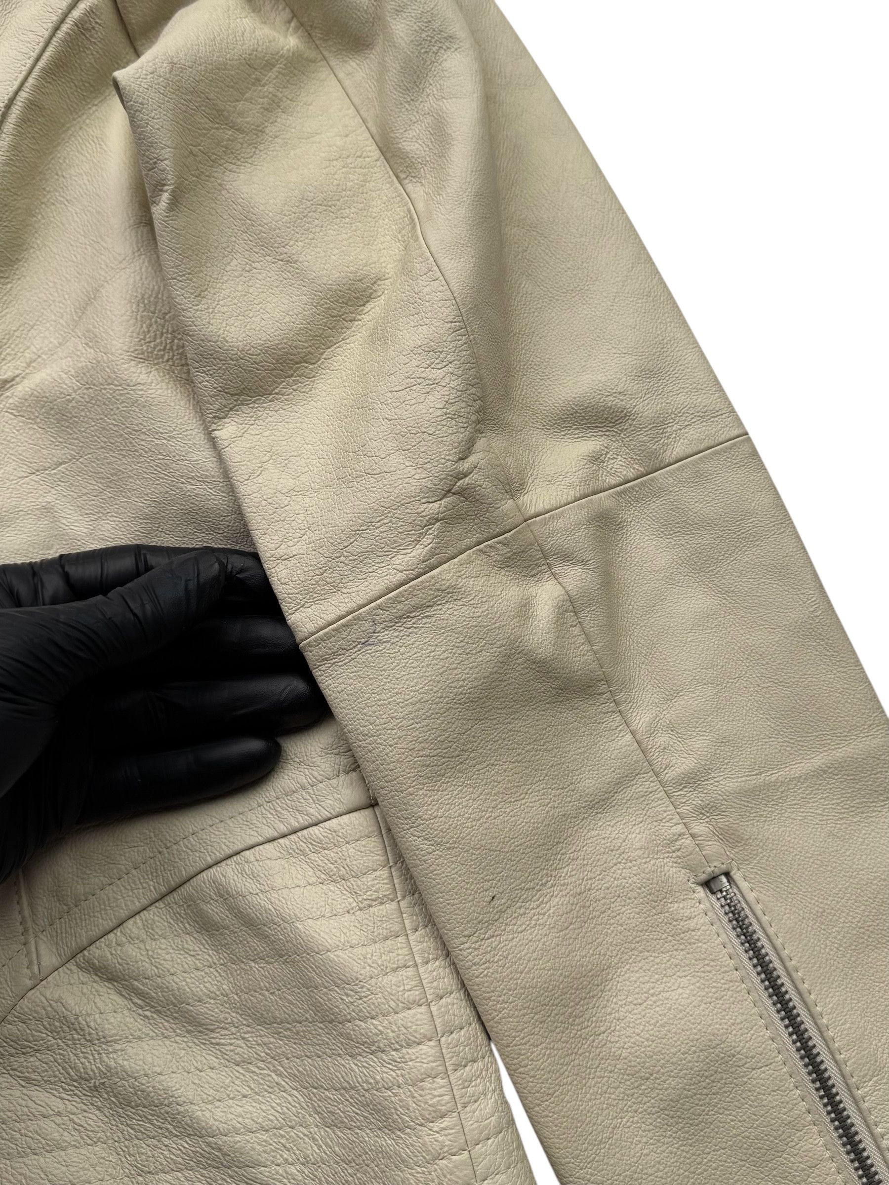 Vintage Vintage Cropped Leather Jacket With Zipper W22(V9) Size M / US 6-8 / IT 42-44 - 7 Thumbnail