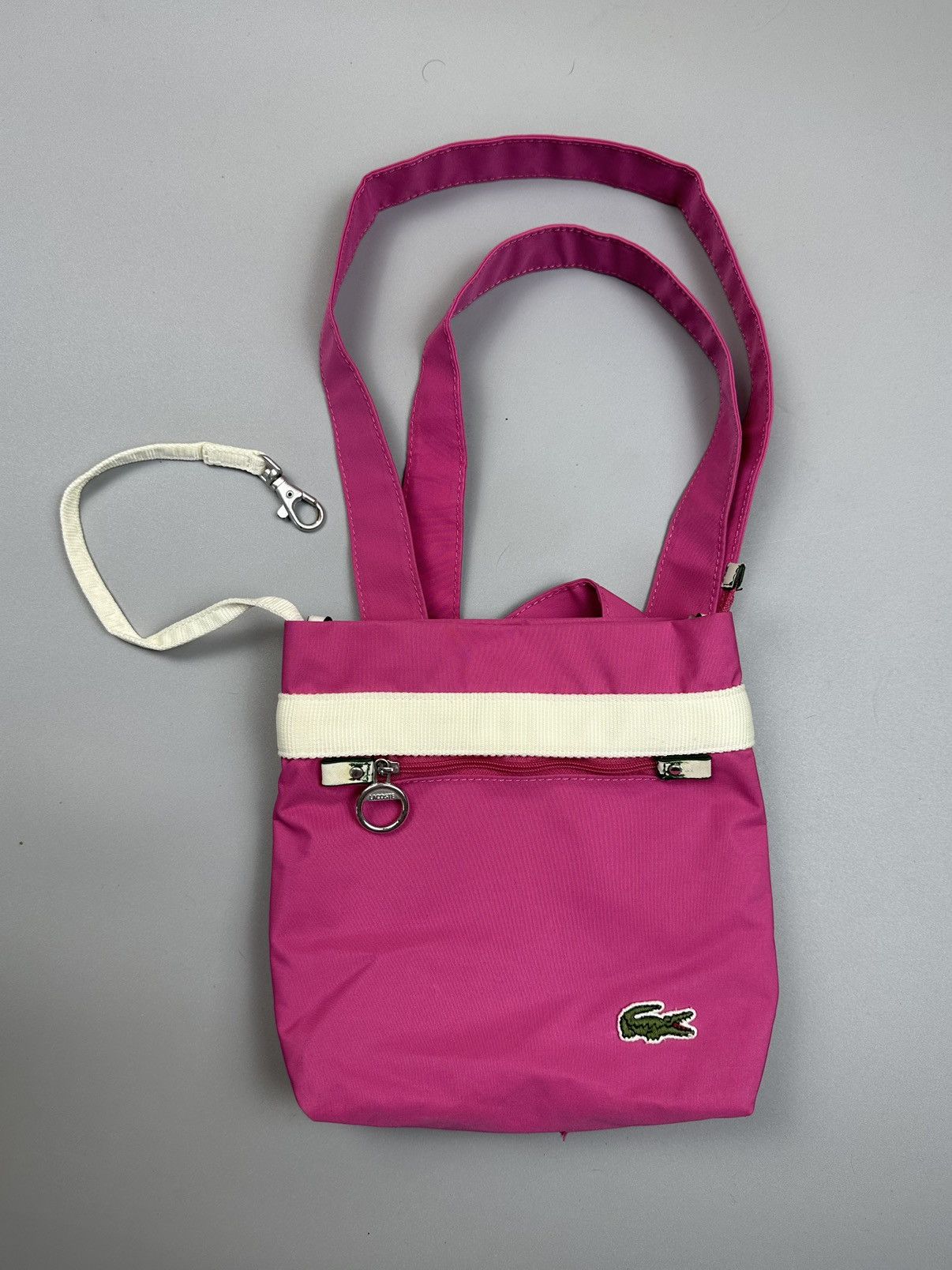 Lacoste Pink Crossbody Bag Lacoste Size ONE SIZE - 2 Thumbnail