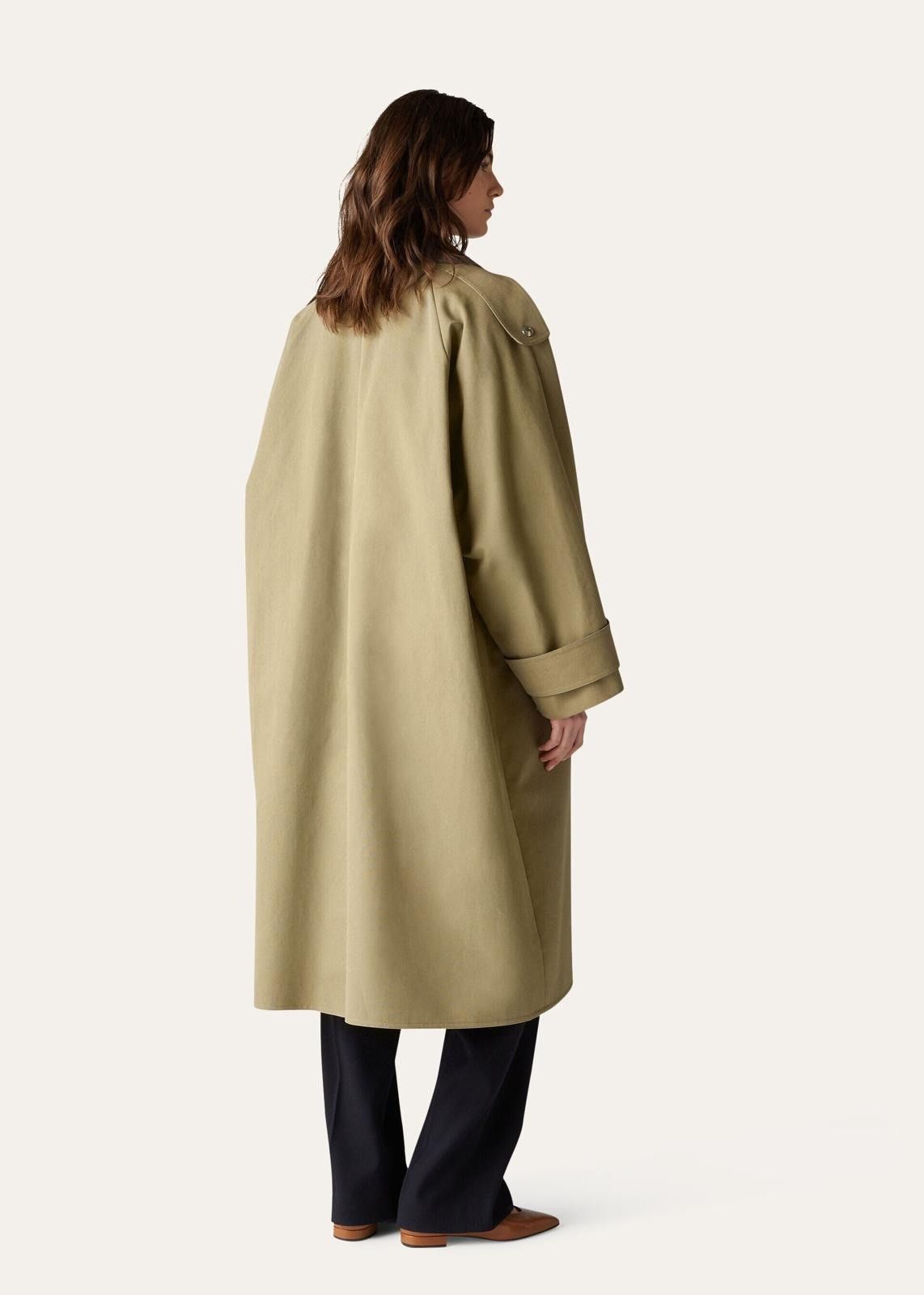 Loro Piana o1srvl11e1124 Horsey Panama Cotton Coat in Khaki Size L / US 10 / IT 46 - 5 Thumbnail