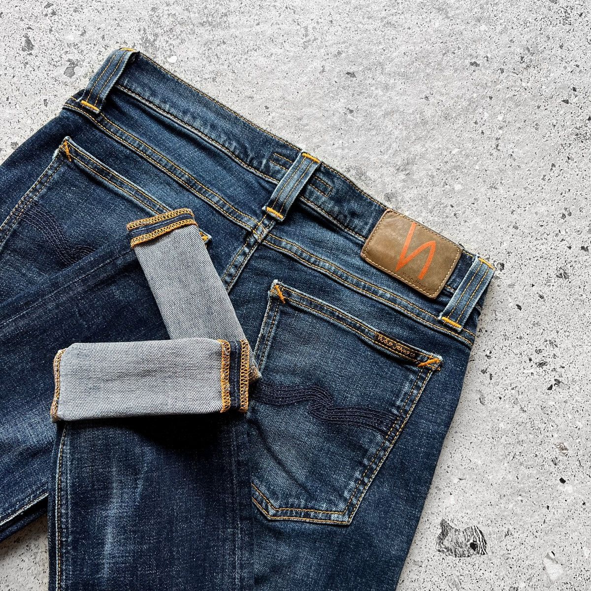 Designer × Nudie Jeans Nudie Womens Blue Organic Cotton Skinny Jeans Streetwear Size 27" / US 4 / IT 40 - 6 Thumbnail