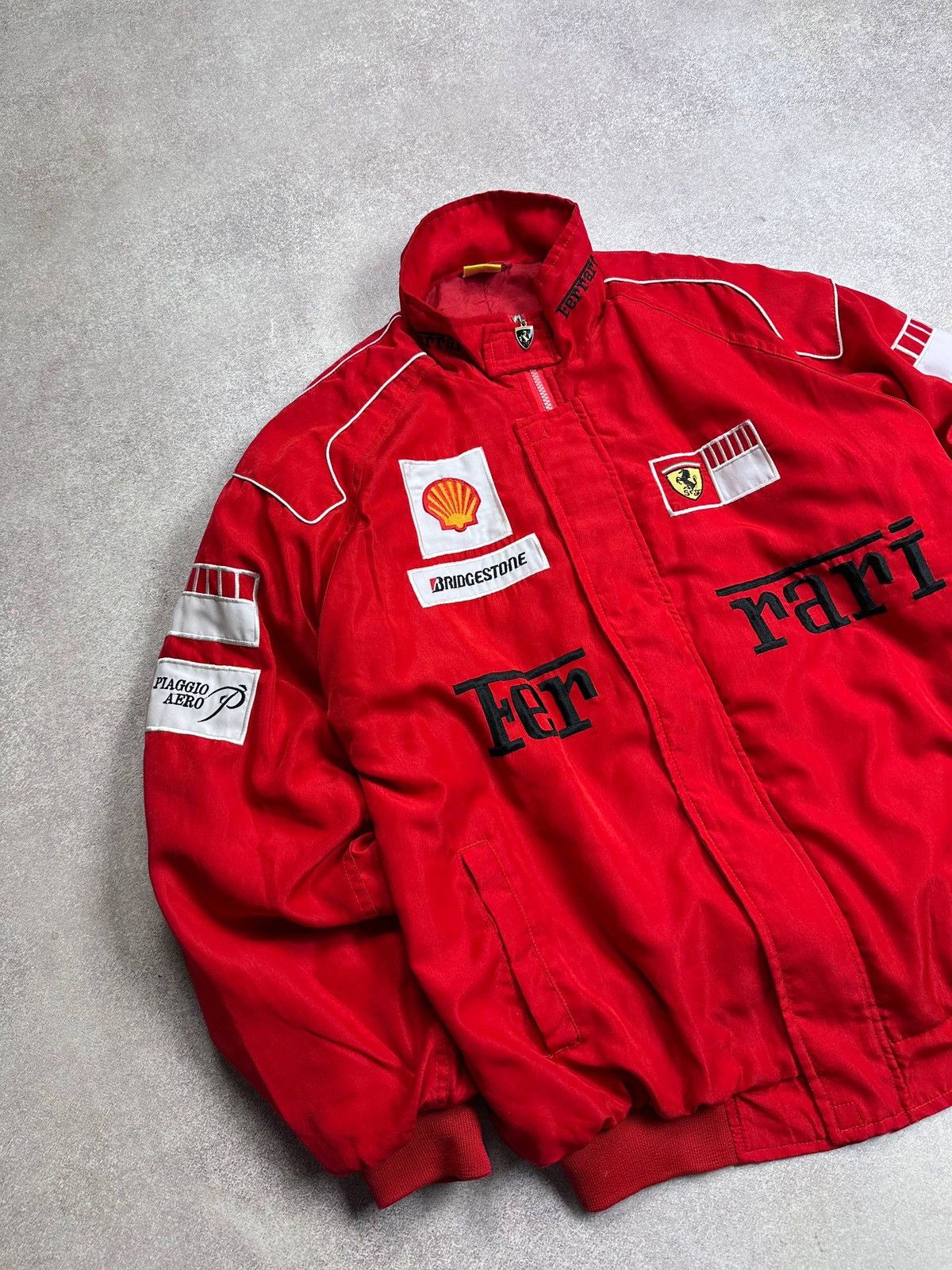 Formula 1 Vintage F-1 Ferarri Racing Shell Y2K Jacket Rare L Size US L / EU 52-54 / 3 - 2 Thumbnail