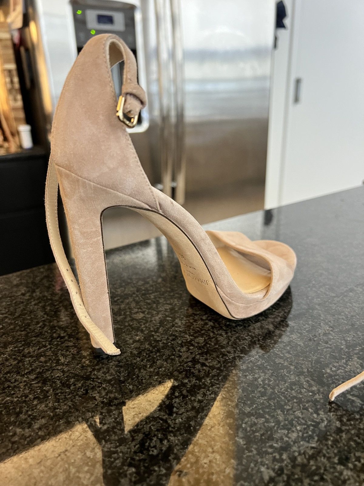 Jimmy Choo Jimmy Choo Suede Ankle Strap Platform Heels Size 36 Size US 6 / IT 36 - 6 Thumbnail