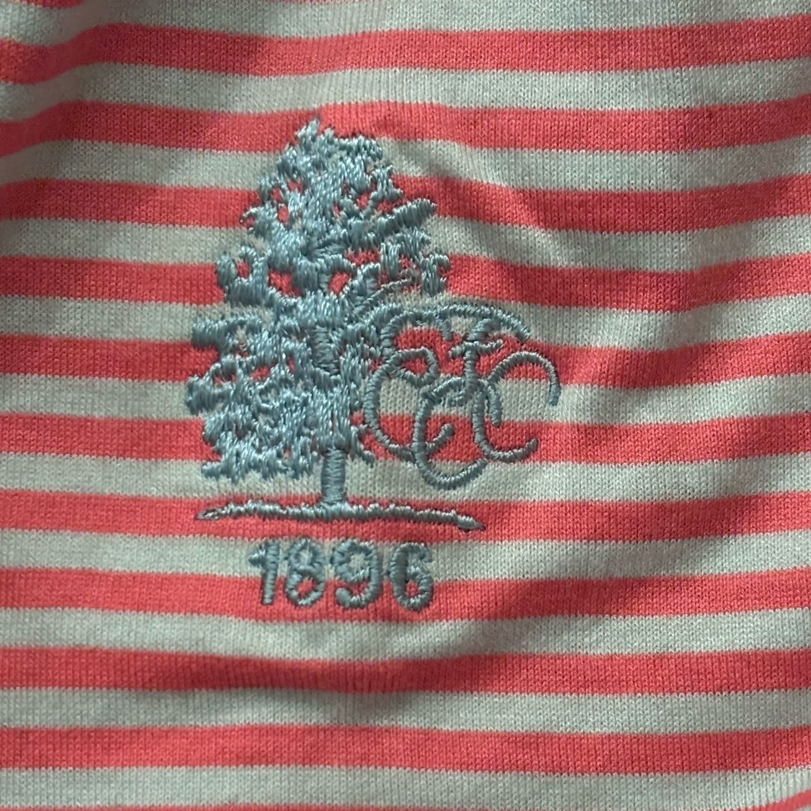 Peter Millar Vintage Peter Millar Pink Gray Cotton Striped Polo XL* Size US XL / EU 56 / 4 - 6 Thumbnail