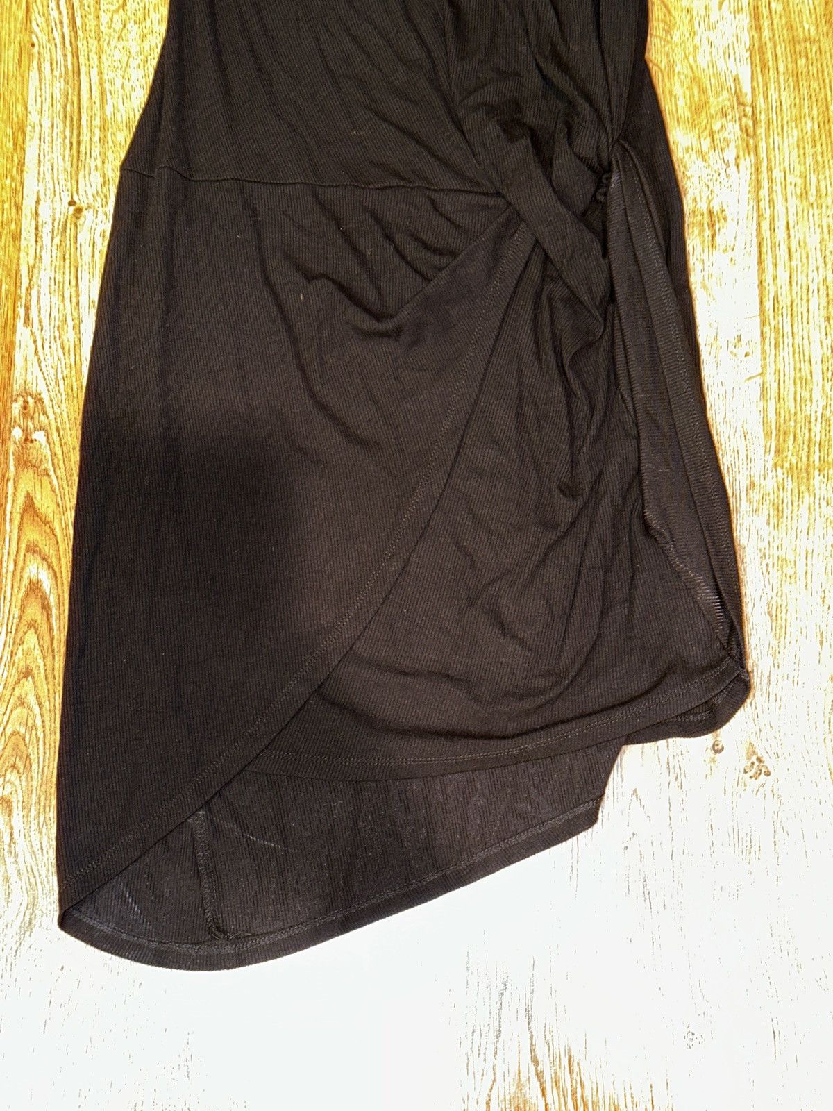 Bebe VTG BEBE Style# WCD906992 Asymmetrical Black Tank Dress FLAW Size S / US 4 / IT 40 - 3 Thumbnail