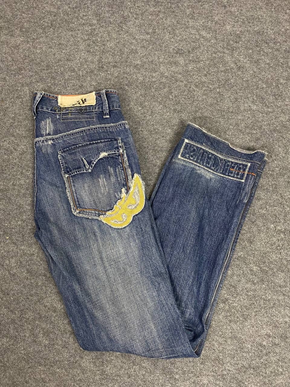 Japanese Brand berik japanese brands distressed style denim nice design Size US 35 - 2 Thumbnail