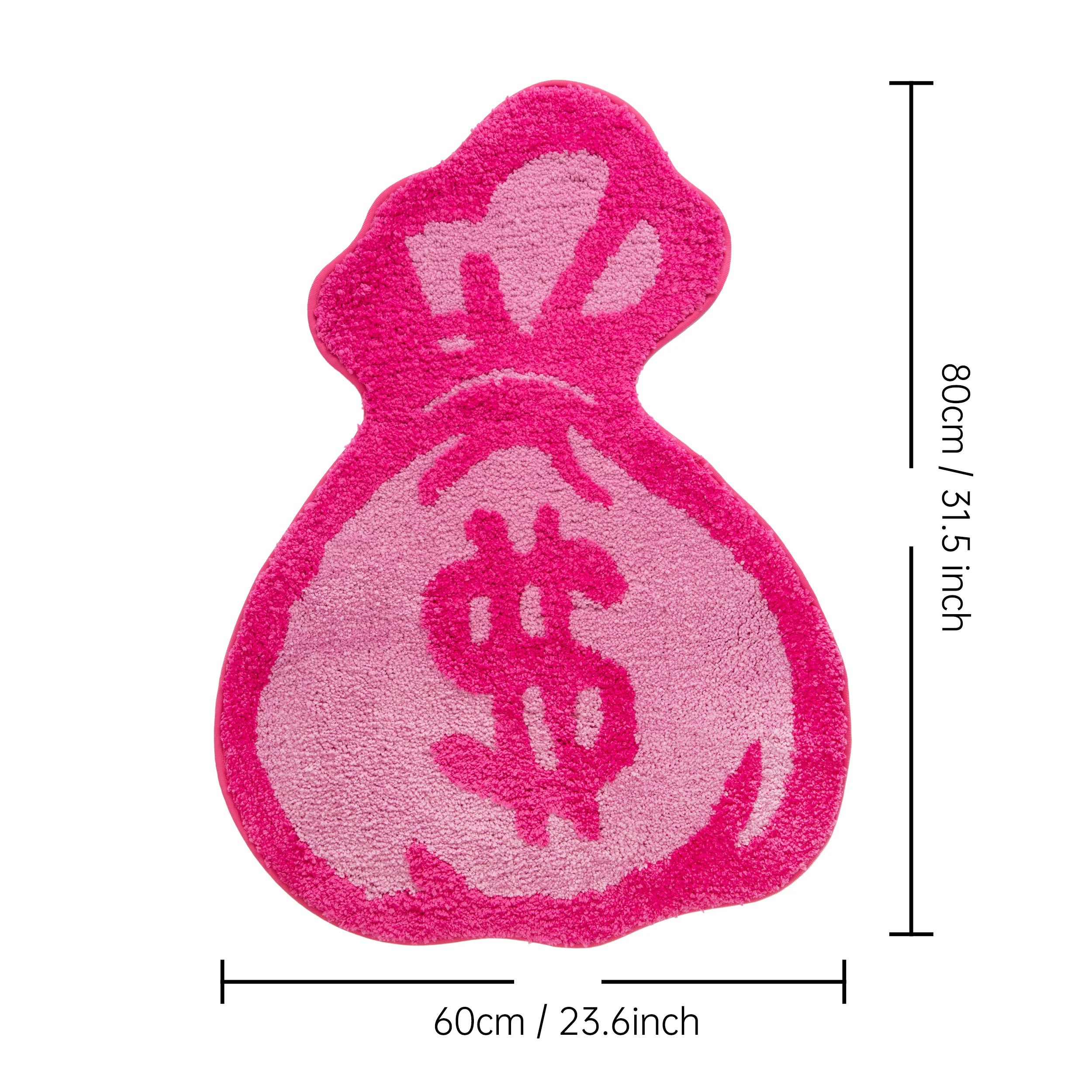 Other Pink Purse Tufted Rug Cartoon Flocking Carpet Size ONE SIZE - 6 Thumbnail