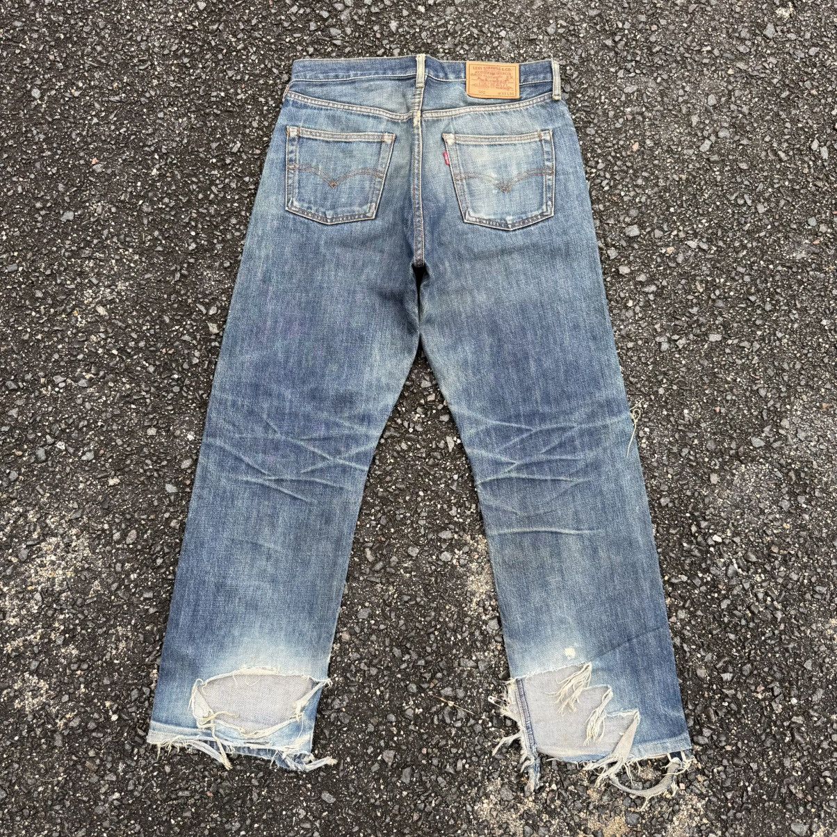 Levi's Vintage Clothing VINTAGE LEVI'S 502 97' BIG E RUSTY SELVEGE RIPPEP JEAN DENIM Size US 33 - 2 Thumbnail