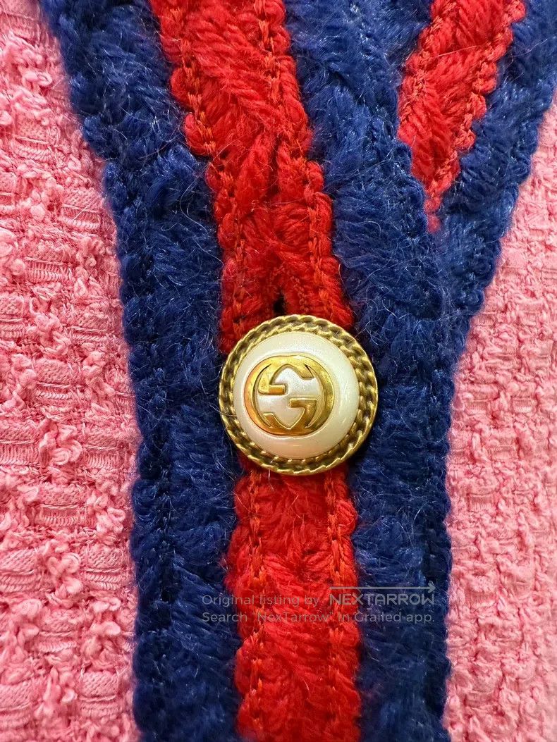 Gucci Gucci Pink tweed coat Size S / US 4 / IT 40 - 3 Thumbnail