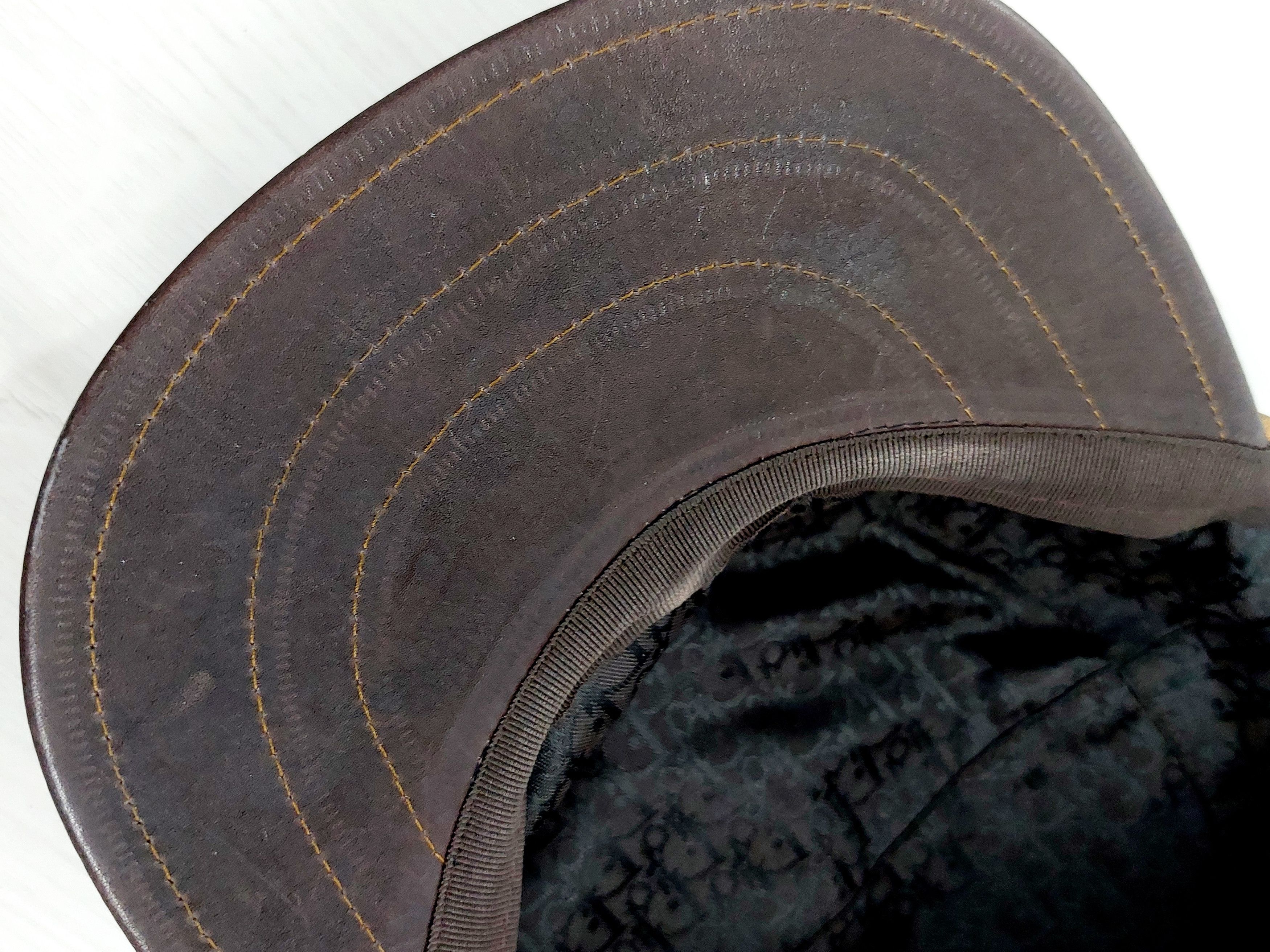 Dior Christian Dior Charm Coin Galliano Calfskin Newsboy Cap Hat Size ONE SIZE - 13 Thumbnail