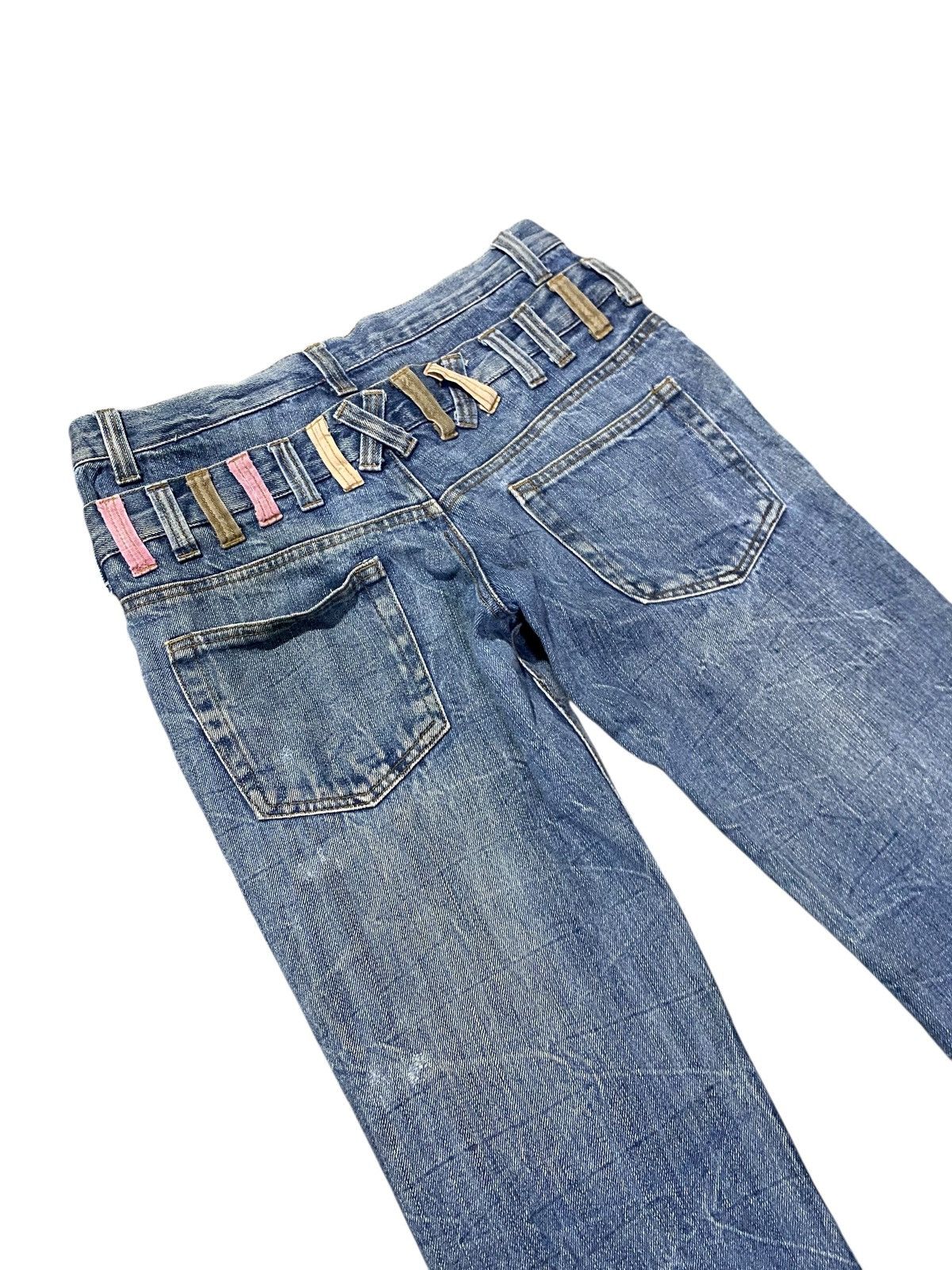 Japanese Brand Japanase brand double waist denim regular straight cut Size US 31 - 5 Thumbnail