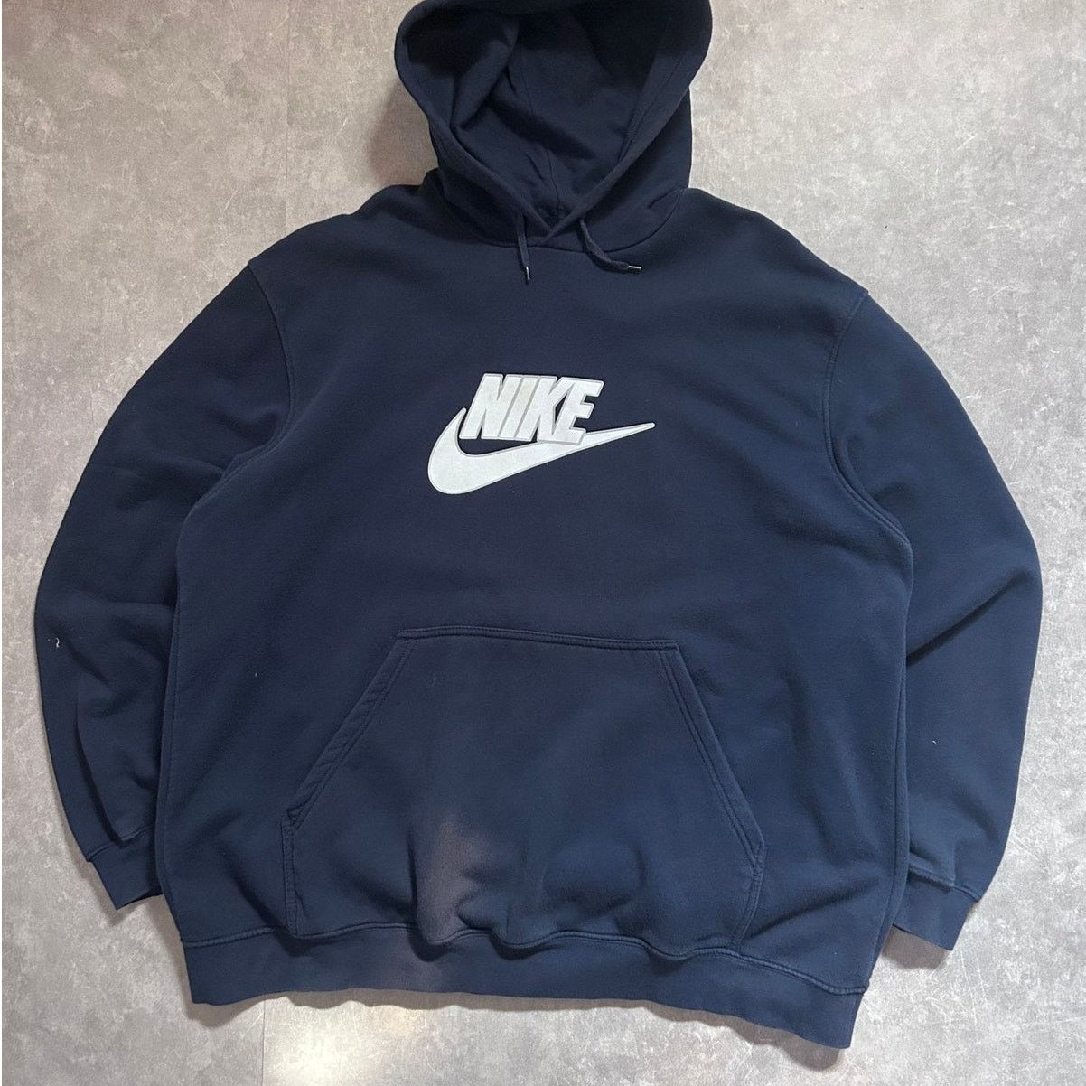 Nike 2000s Vintage Nike Navy Hoodie -XXL Size US XXL / EU 58 / 5 - 1 Thumbnail