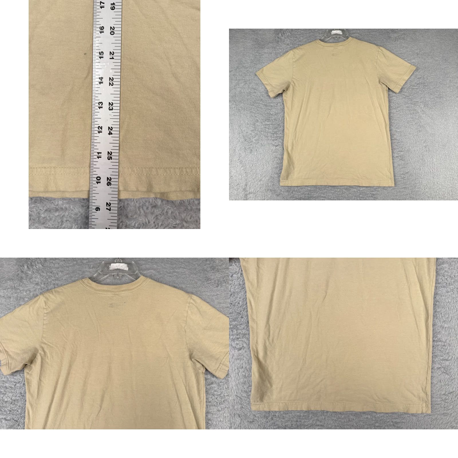 The North Face The North Face Men T-Shirt Beige Short Sleeve Crew Neck 100% Cotton Logo All Seasons Breathable Summer Spring Fall Winter Shirt Mens XS-XL Size US M / EU 48-50 / 2 - 9 Thumbnail