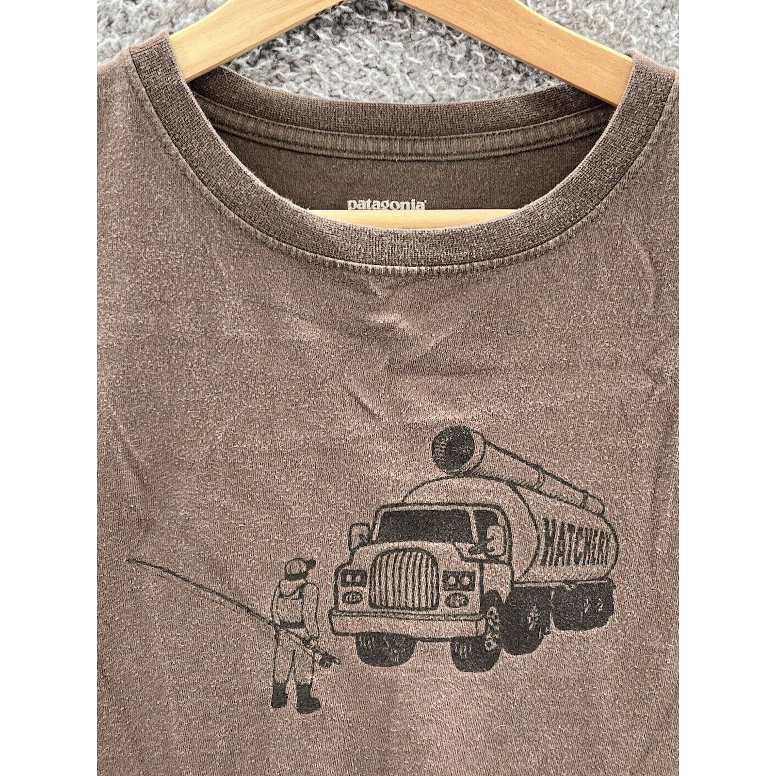 Patagonia Patagonia Hatchery Native Fish Society Brown Long Sleeve Size US L / EU 52-54 / 3 - 4 Thumbnail