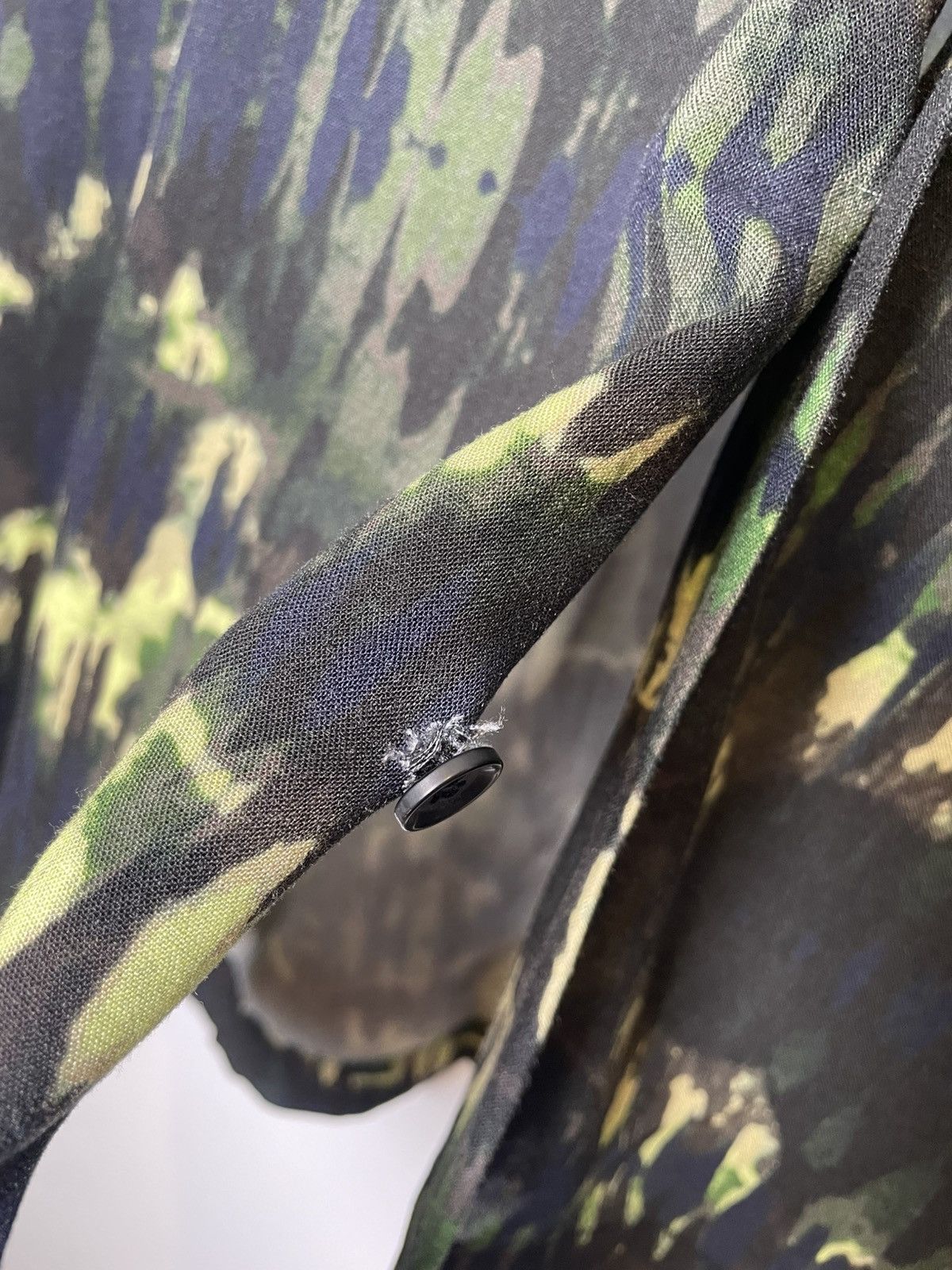 River Island River Island Green Abstract Tie-Dye Shirt L Size US L / EU 52-54 / 3 - 7 Thumbnail