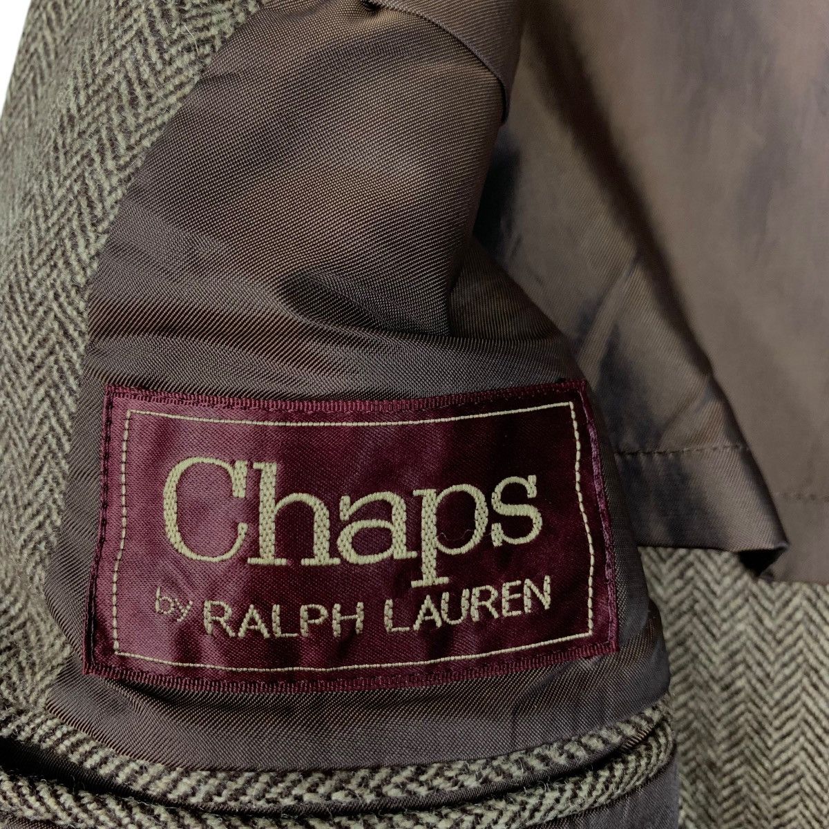 Chaps Ralph Lauren 90’s CHAPS RALPH LAUREN Herringbone Wool Blazers #2105-C92 Size US M / EU 48-50 / 2 - 14 Thumbnail