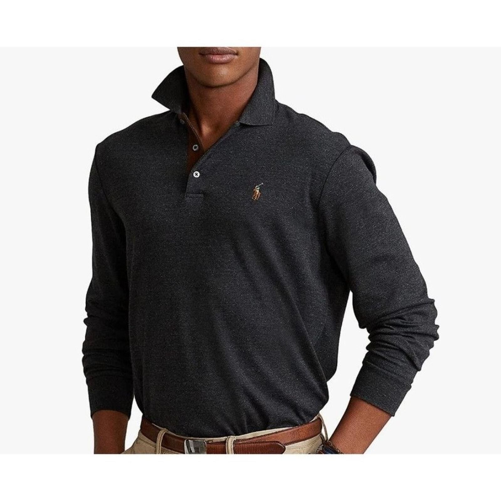 Polo Ralph Lauren Polo Ralph Lauren Flesh Pony Logo Longsleeve Polo Shirt 4XLT Size US XXL / EU 58 / 5 - 7 Thumbnail