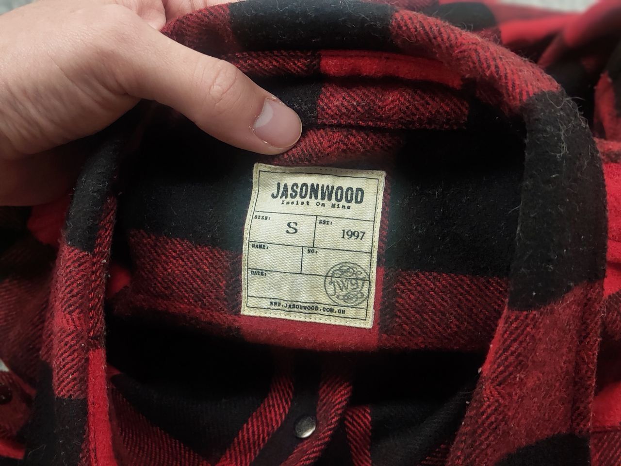 Japanese Brand Jasonwood Vintage Japan Brand Wool Long sleeve Flannel Shirt Size US S / EU 44-46 / 1 - 12 Thumbnail
