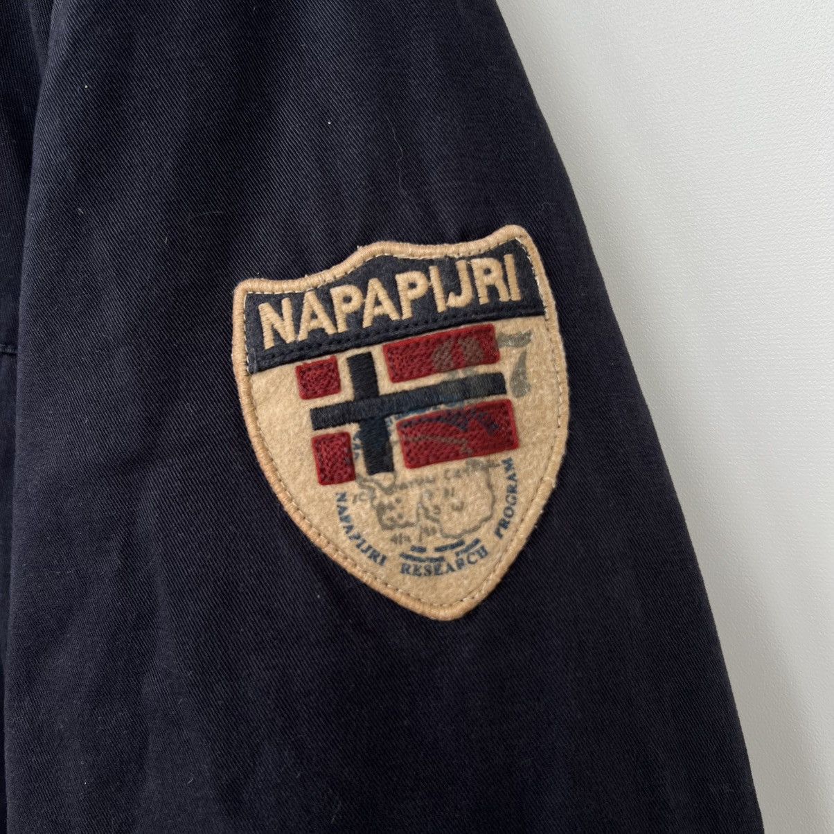 Napapijri × Vintage Vintage 90s Y2K Napapijri Geographic Jacket - XL Size US XL / EU 56 / 4 - 4 Thumbnail
