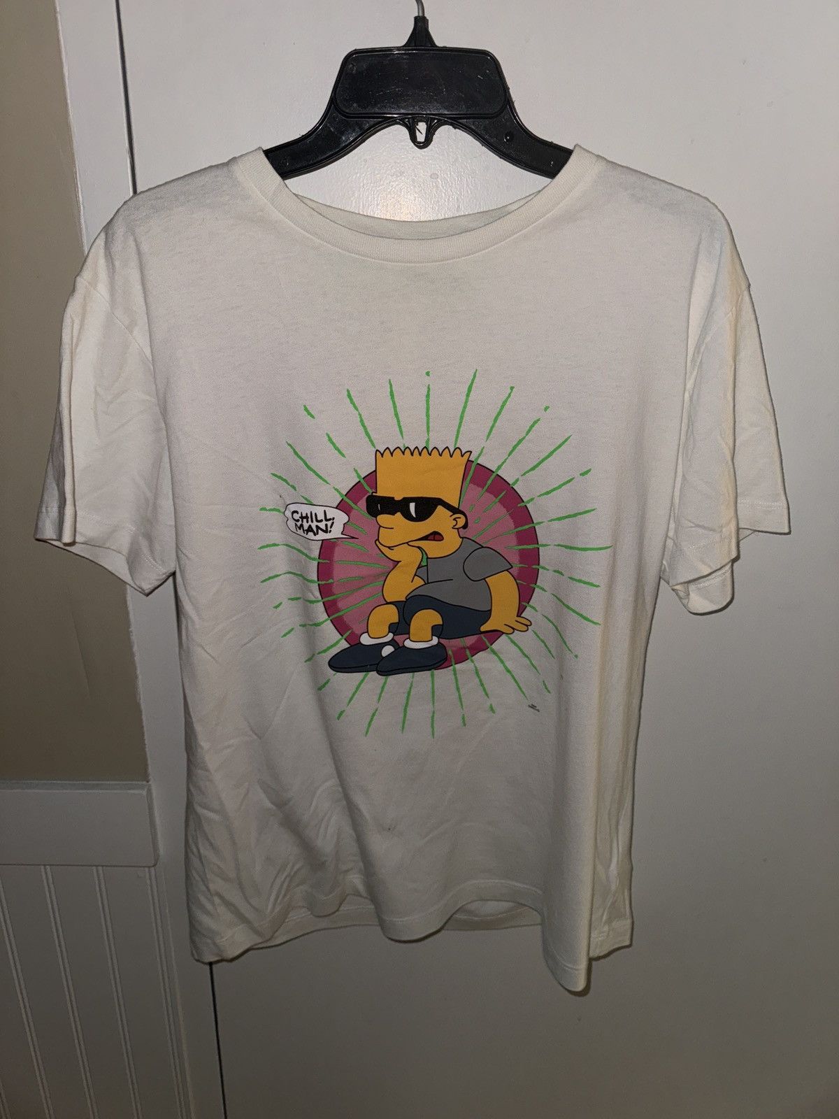 Taking offers Good Condition Off White Simpsons store tee Size Large