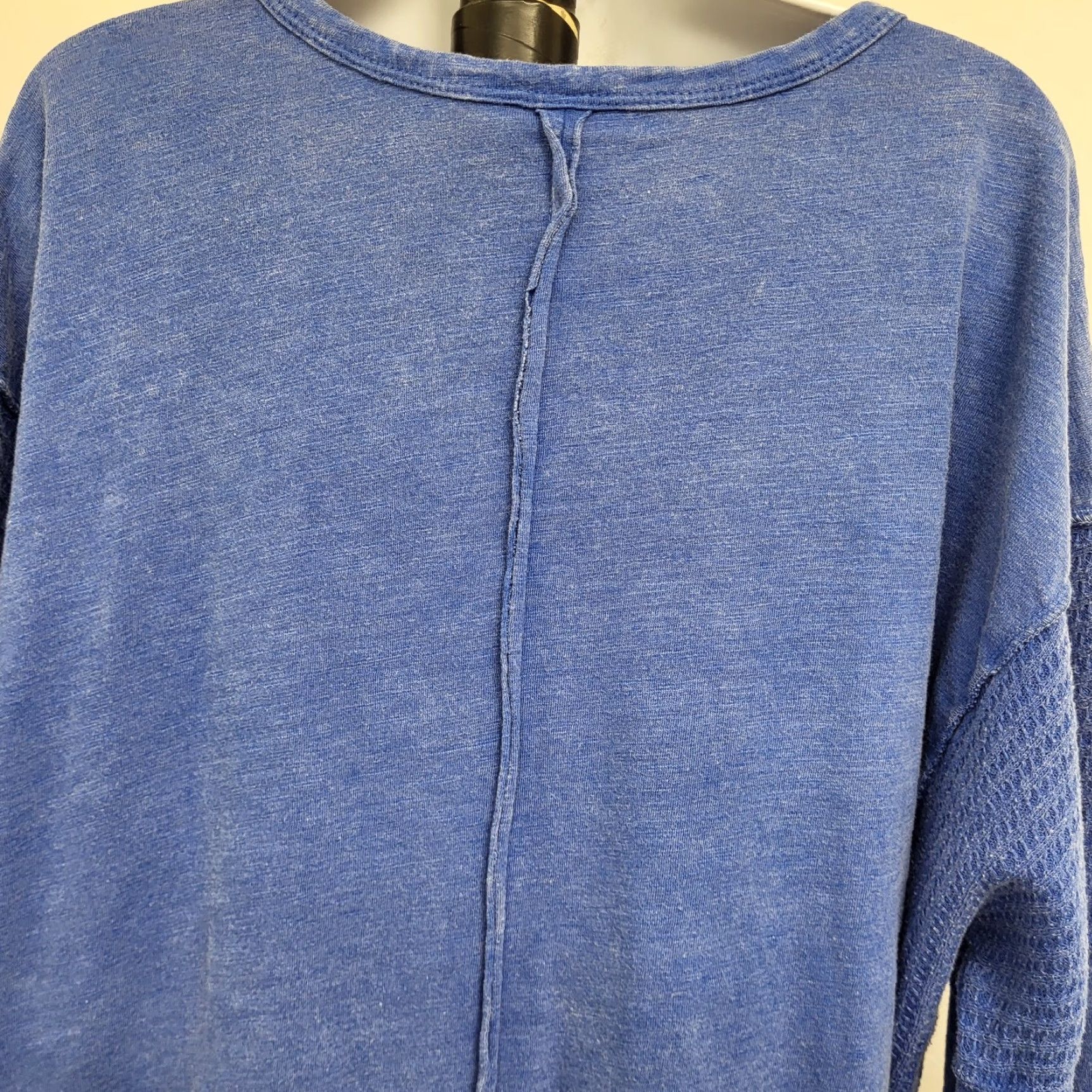 Olive Live ♡ Well Lifestyle Sweater Women's Large Blue Long Sleeve Pullover Soft Knit Fleece Tunic Size L / US 10 / IT 46 - 7 Thumbnail