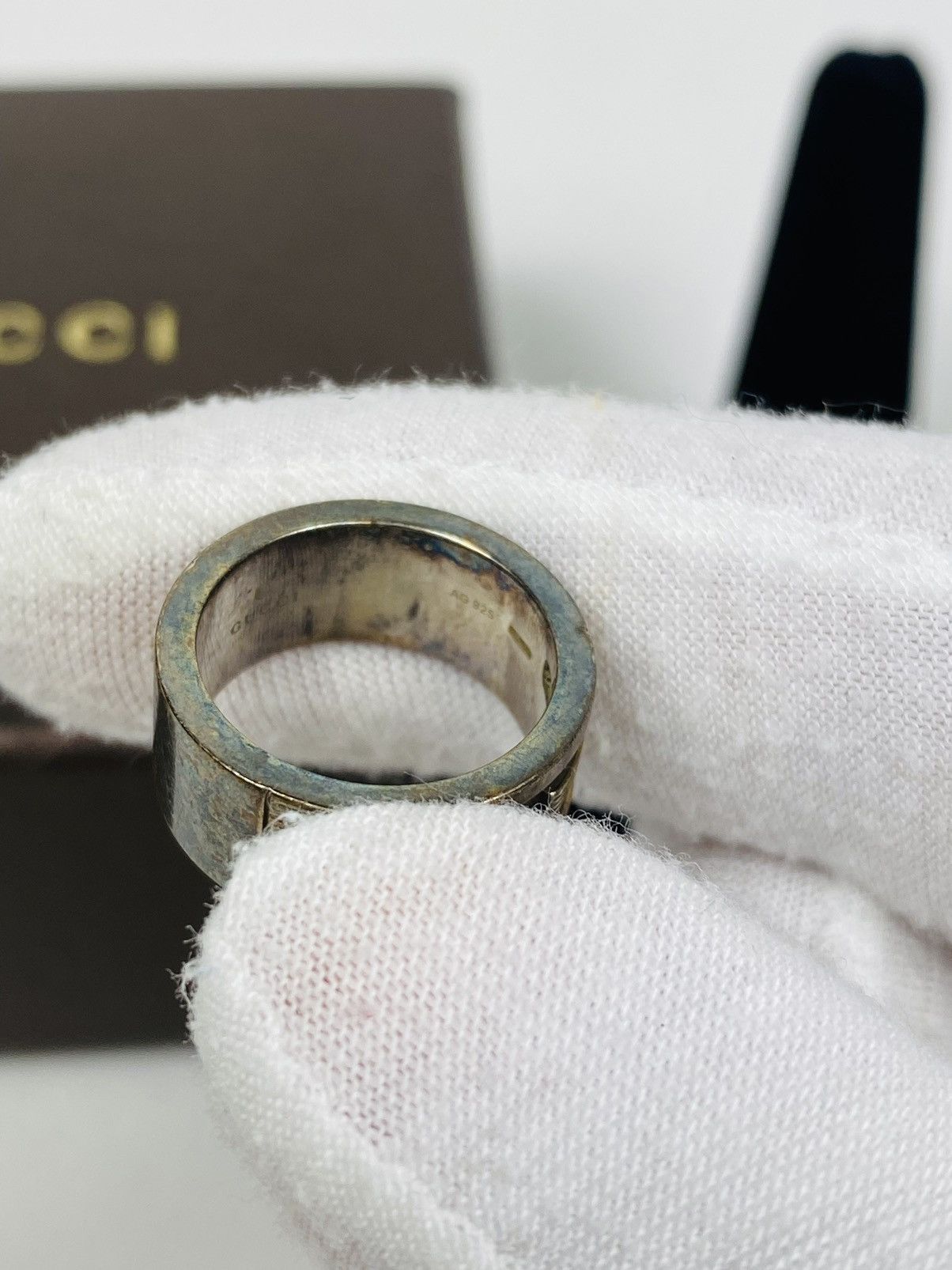 Gucci Gucci .925 Silver G Ring size IT 9 Size ONE SIZE - 4 Thumbnail