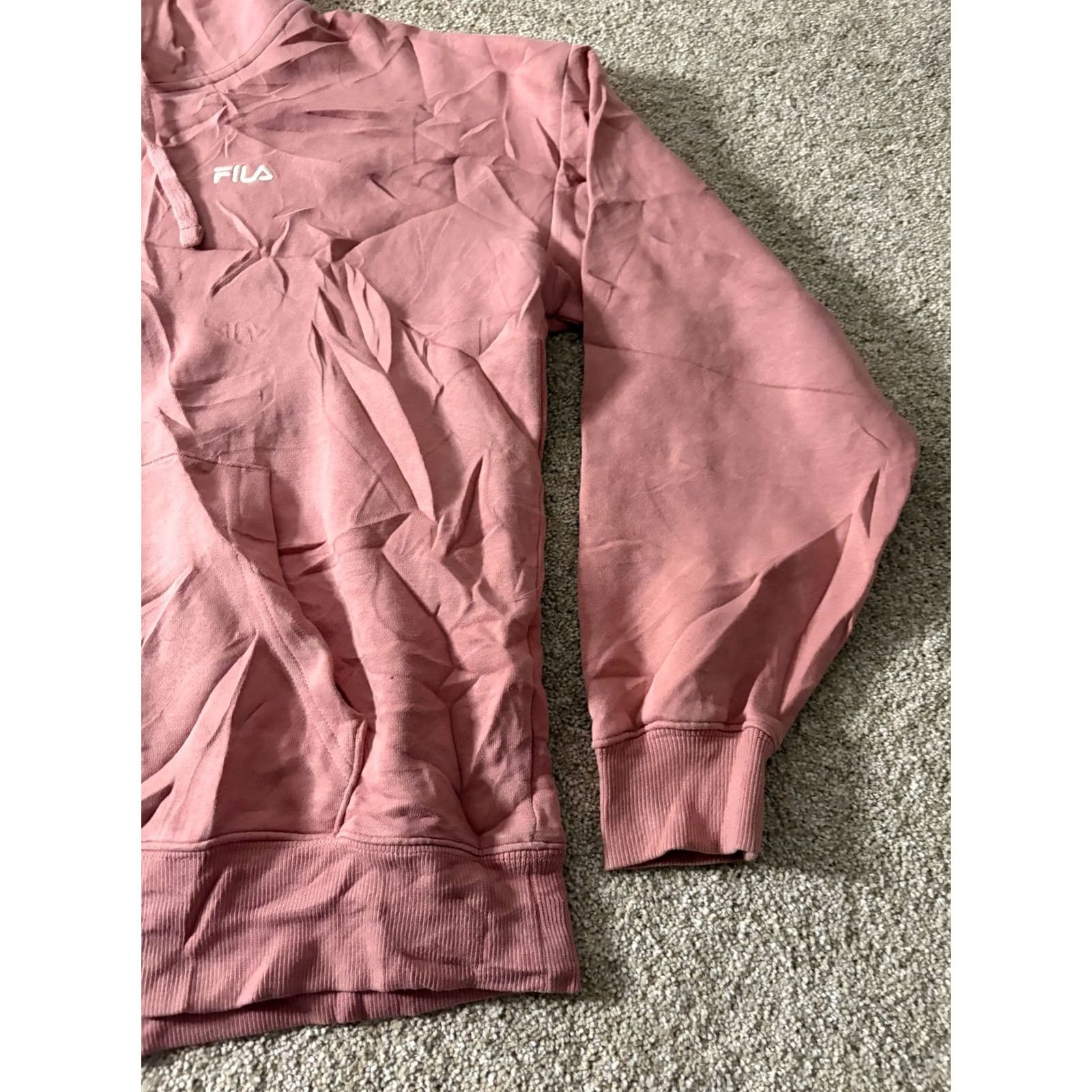 Fila FILA Hoodie Mens Large Pink Fleece Pullover Logo Sweatshirt Casual Size US L / EU 52-54 / 3 - 3 Thumbnail