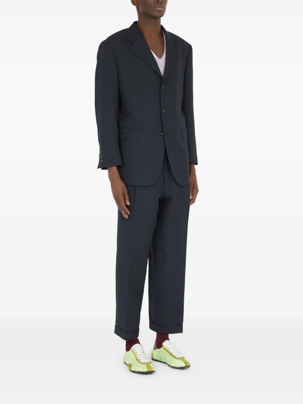 Maison Margiela o1mle0326 Single Breasted Blazer In Navy Blue Size US M / EU 48-50 / 2 - 3 Thumbnail