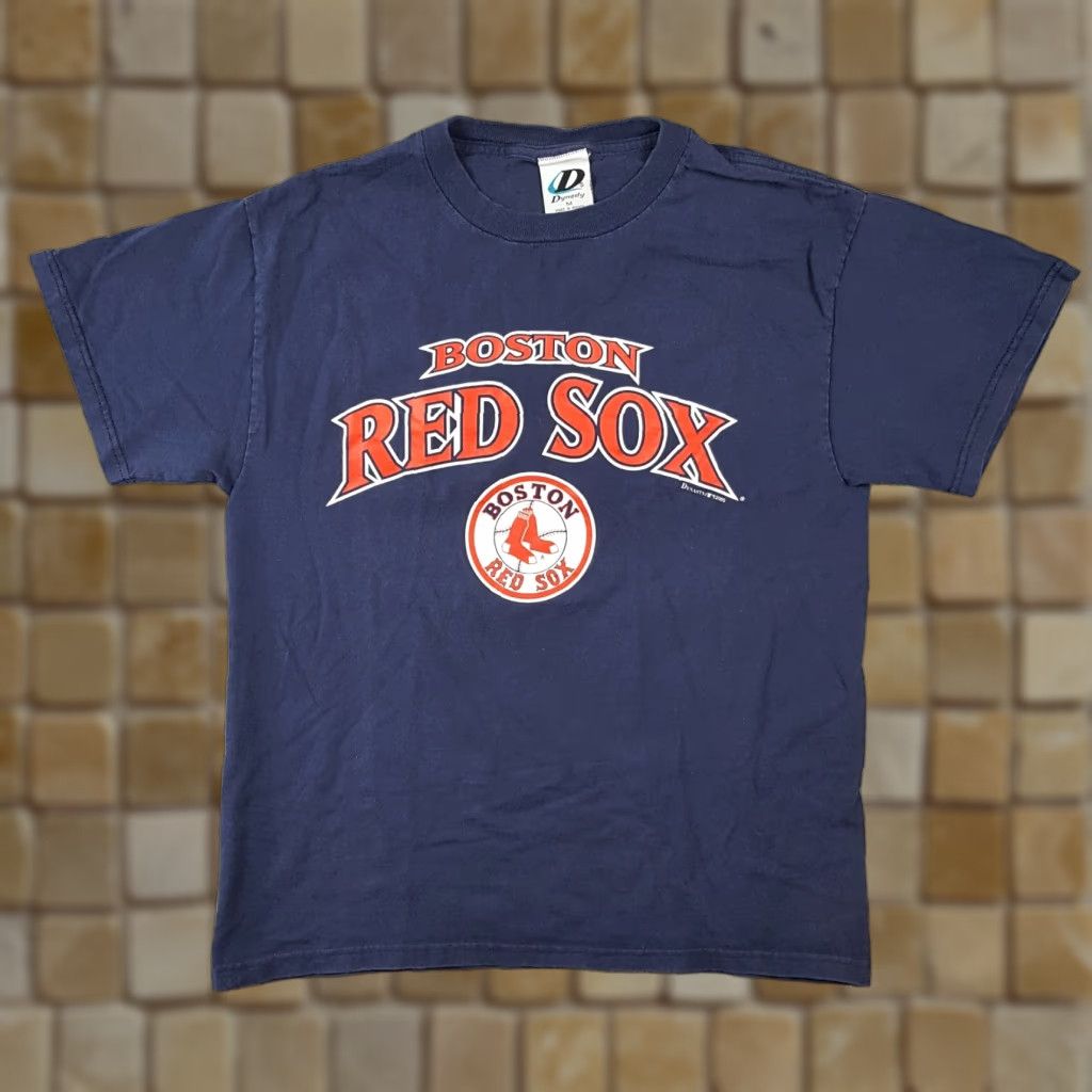 Vintage Vintage Boston Red Sox MLB Baseball T-Shirt Men's Medium Blue Retro Logo Y2K 90s 00s Sports Size US M / EU 48-50 / 2 - 1 Thumbnail