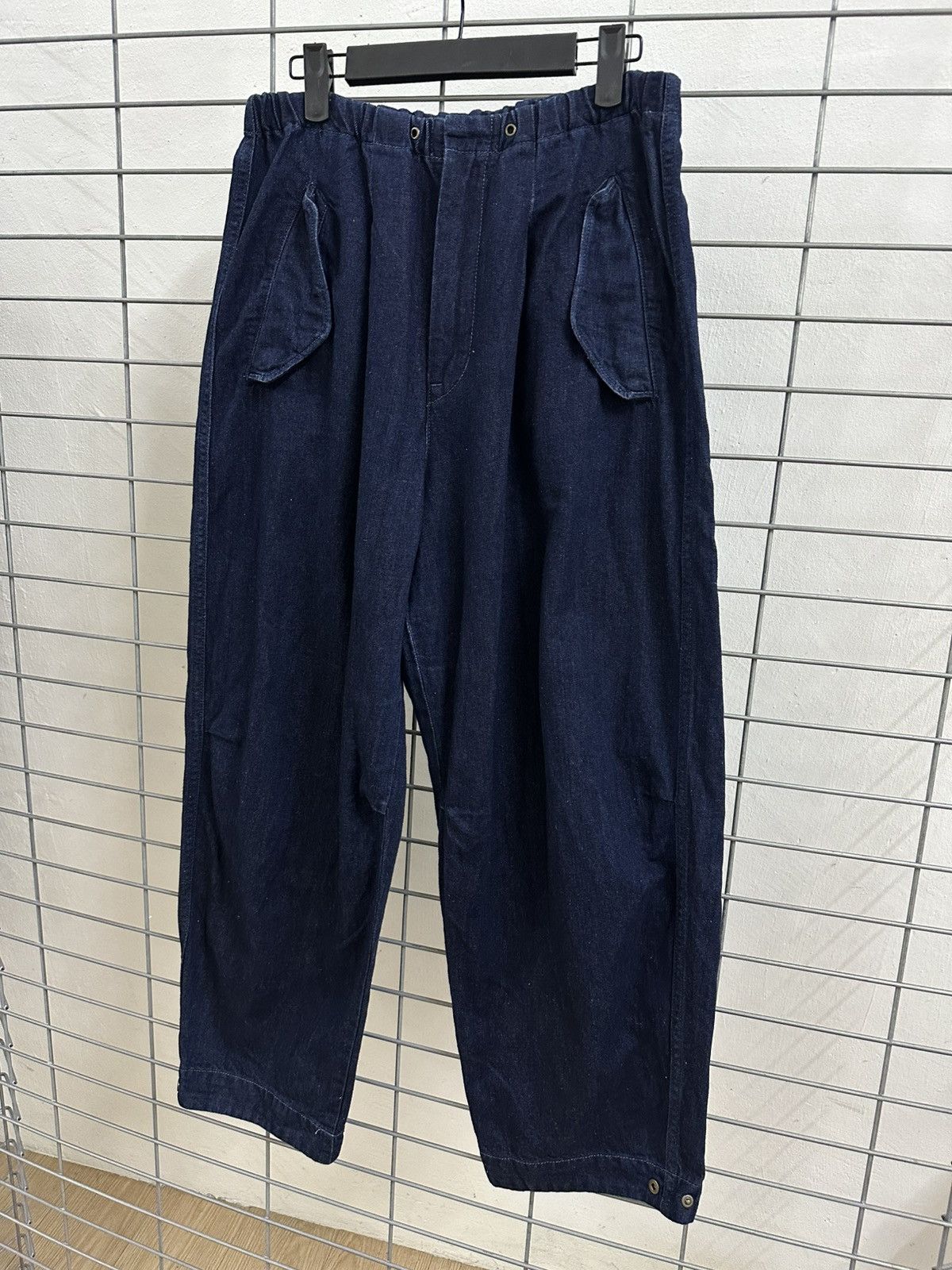 Japanese Brand Rare Beautiful RNA Inc Slanted Flap Pocket Wife Baggy Jeans Size US 32 / EU 48 - 3 Thumbnail