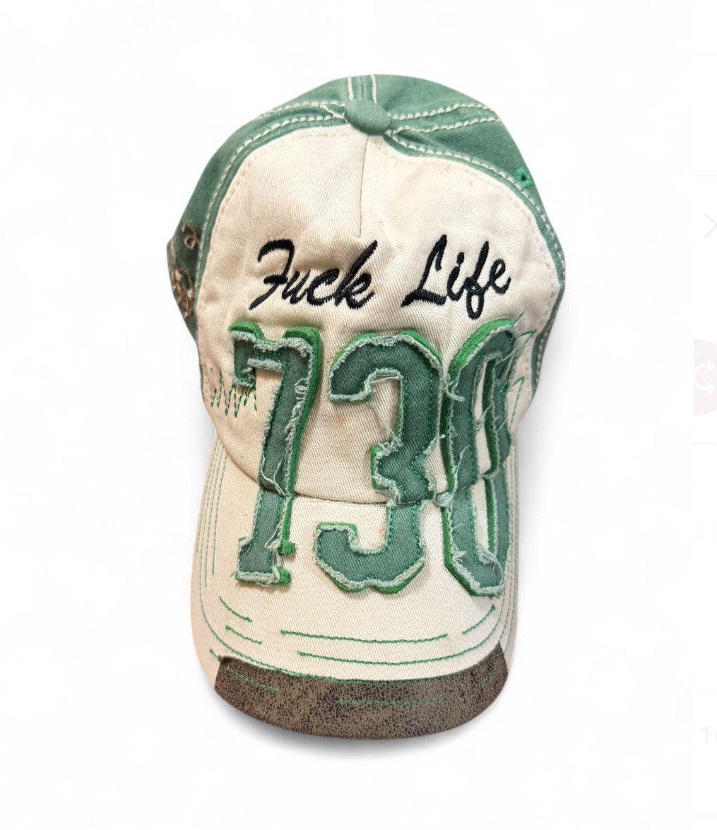Asspizza Asspizza Fuck Life 730 Denim Hat | Grailed