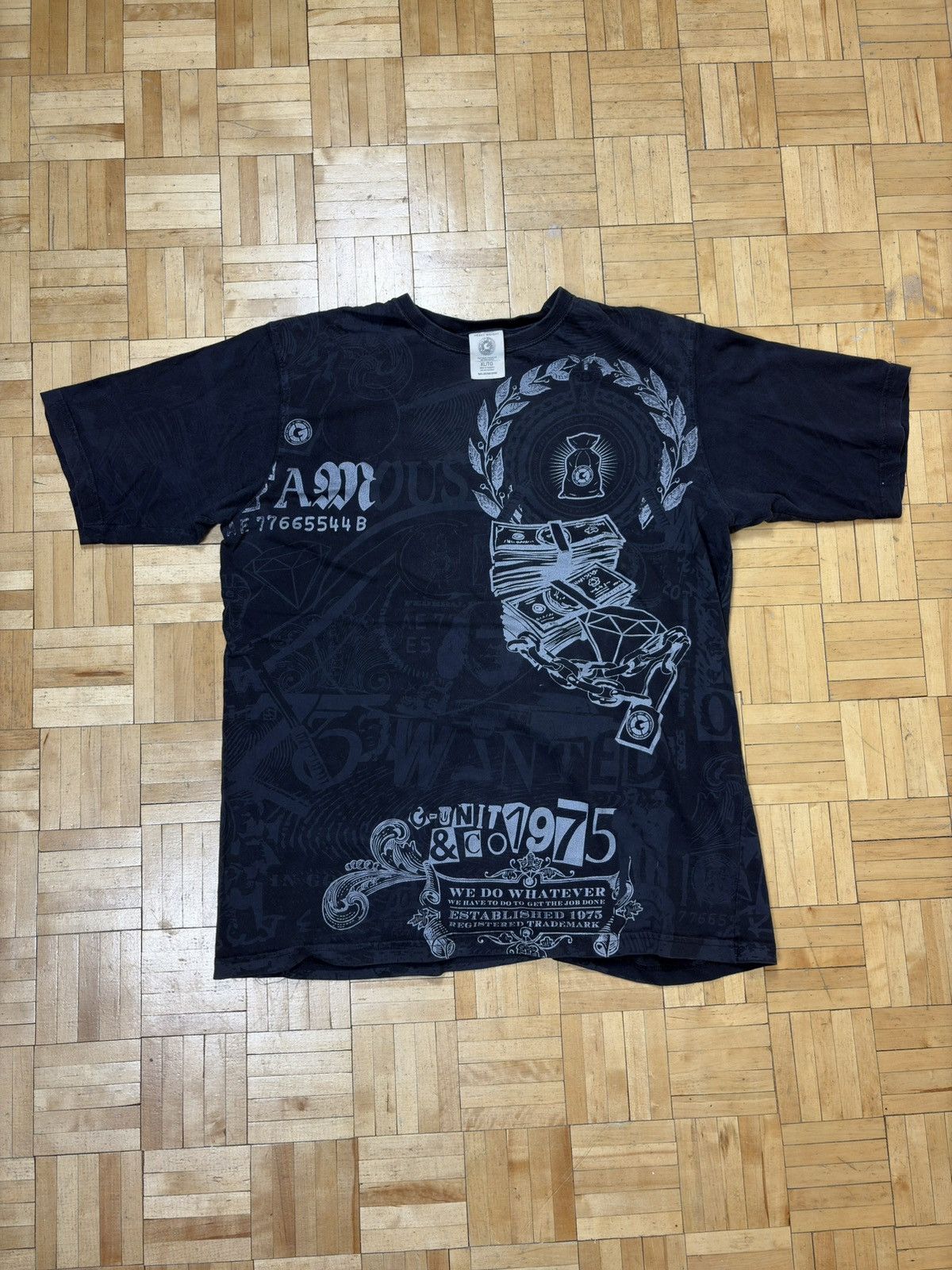 G-Unit G-Unit Baggy Rap Y2K Fullprint Tee Vintage Size US XL / EU 56 / 4 - 1 Thumbnail