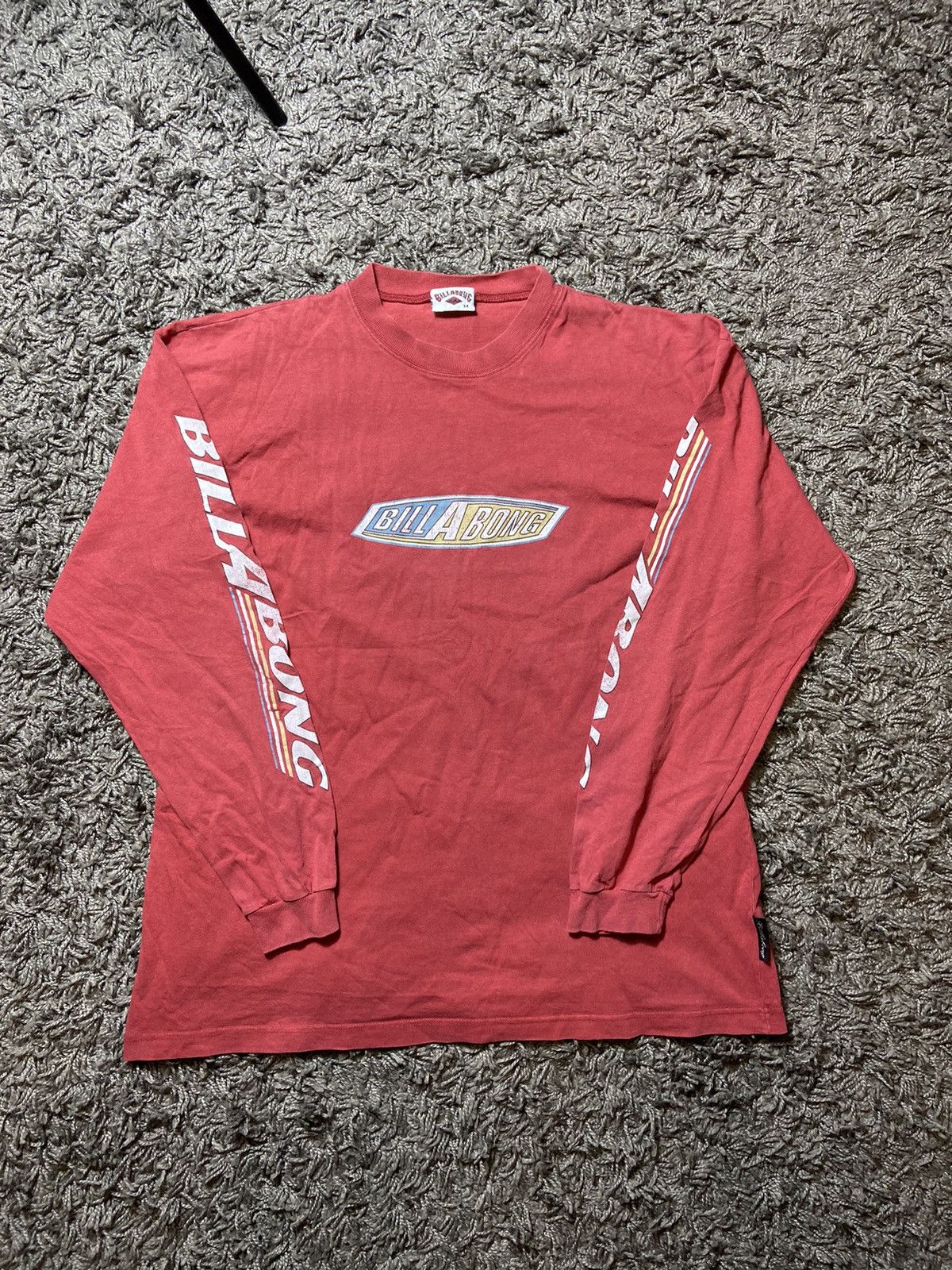 Billabong × Vintage VNTG 90s BILLABONG PRINTED SLEEVES COTTON SHIRT SURFERS Size US M / EU 48-50 / 2 - 1 Thumbnail