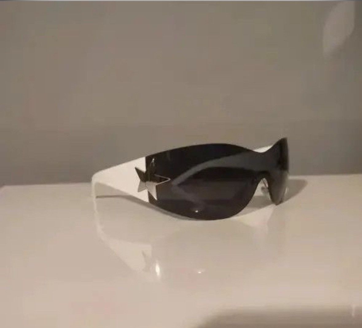 Japanese Brand × Vintage Sunglasses with star vintage black white retro Size ONE SIZE - 3 Thumbnail