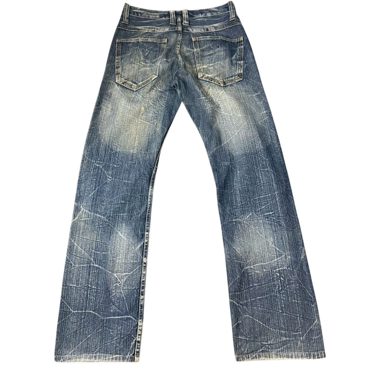 14th Addiction Vintage 2000 Y2K Boot There Clawmark Natural Denim Size US 29 - 3 Thumbnail