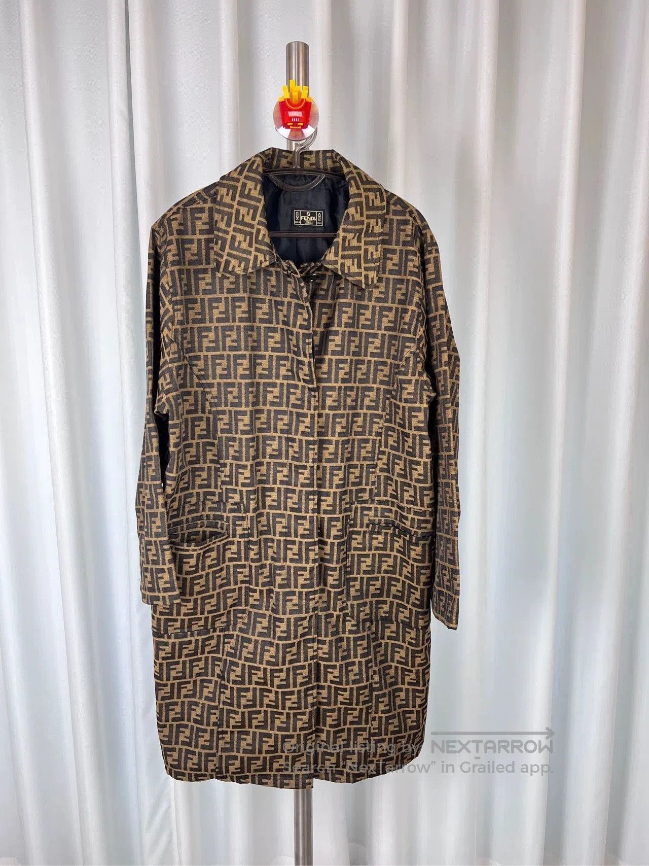 Fendi Fendi Monogram Long Trench Coat. Size US M / EU 48-50 / 2 - 1 Thumbnail
