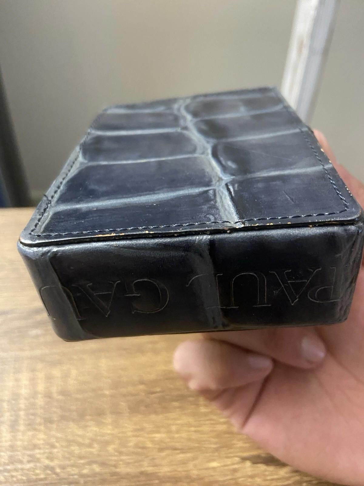 Jean Paul Gaultier Jean Paul Gaultier Gray Crocodile Leather Cigarette Case Box Size ONE SIZE - 10 Thumbnail