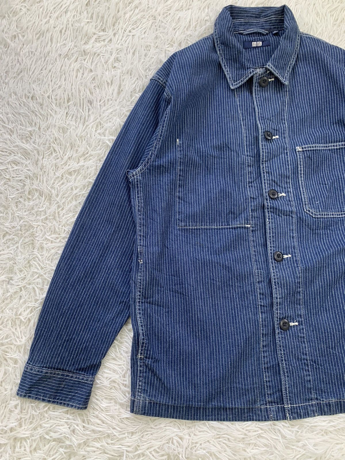 Uniqlo Uniqlo Hickory Stripes Style Jacket Size US XL / EU 56 / 4 - 3 Thumbnail