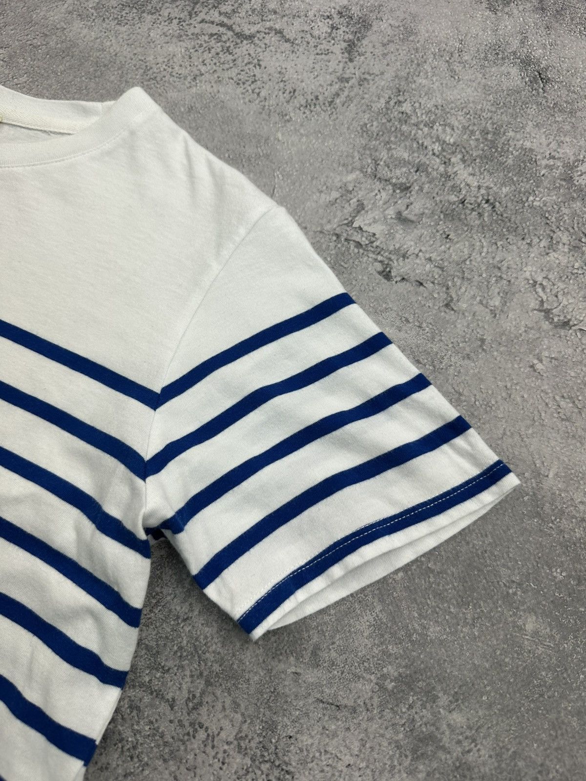 Sezane Sezane Paris Amour T-Shirt Blue Striped White Tee Size S Size S / US 4 / IT 40 - 7 Thumbnail