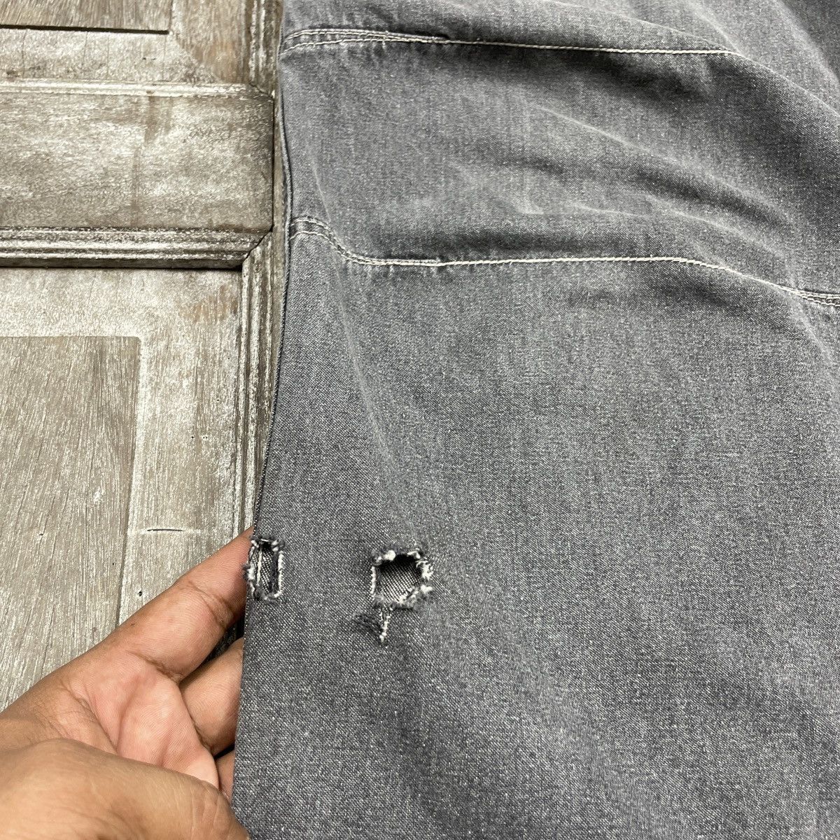 Japanese Brand × Vintage Vintage PJS Surf Cargo Grey Baggy Pants Size US 30 / EU 46 - 6 Thumbnail