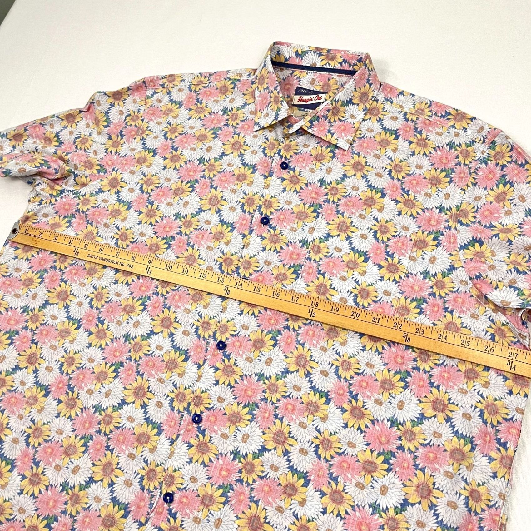 johnnie-O VINTAGE Johnnie O Shirt Mens 2XL Pink Floral Hawaiian Button Up Preppy Size US XXL / EU 58 / 5 - 5 Thumbnail