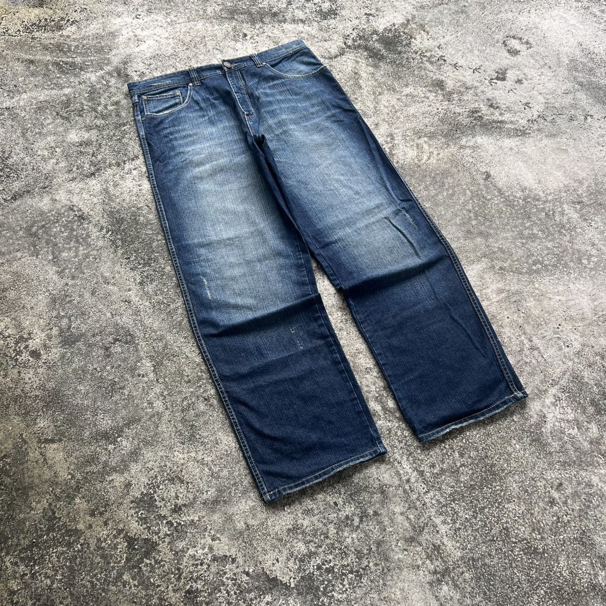Pelle Pelle “y2k style” PELLE PELLE ACID WASH BAGGY JEANS Size US 38 / EU 54 - 3 Thumbnail