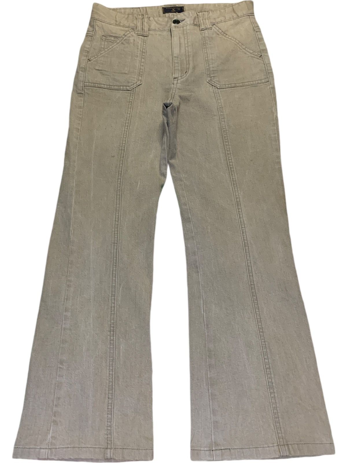 Valentino Vintage Rudolph Valentino Fatigue Baker Pants Flare Jeans Size US 29 - 1 Thumbnail