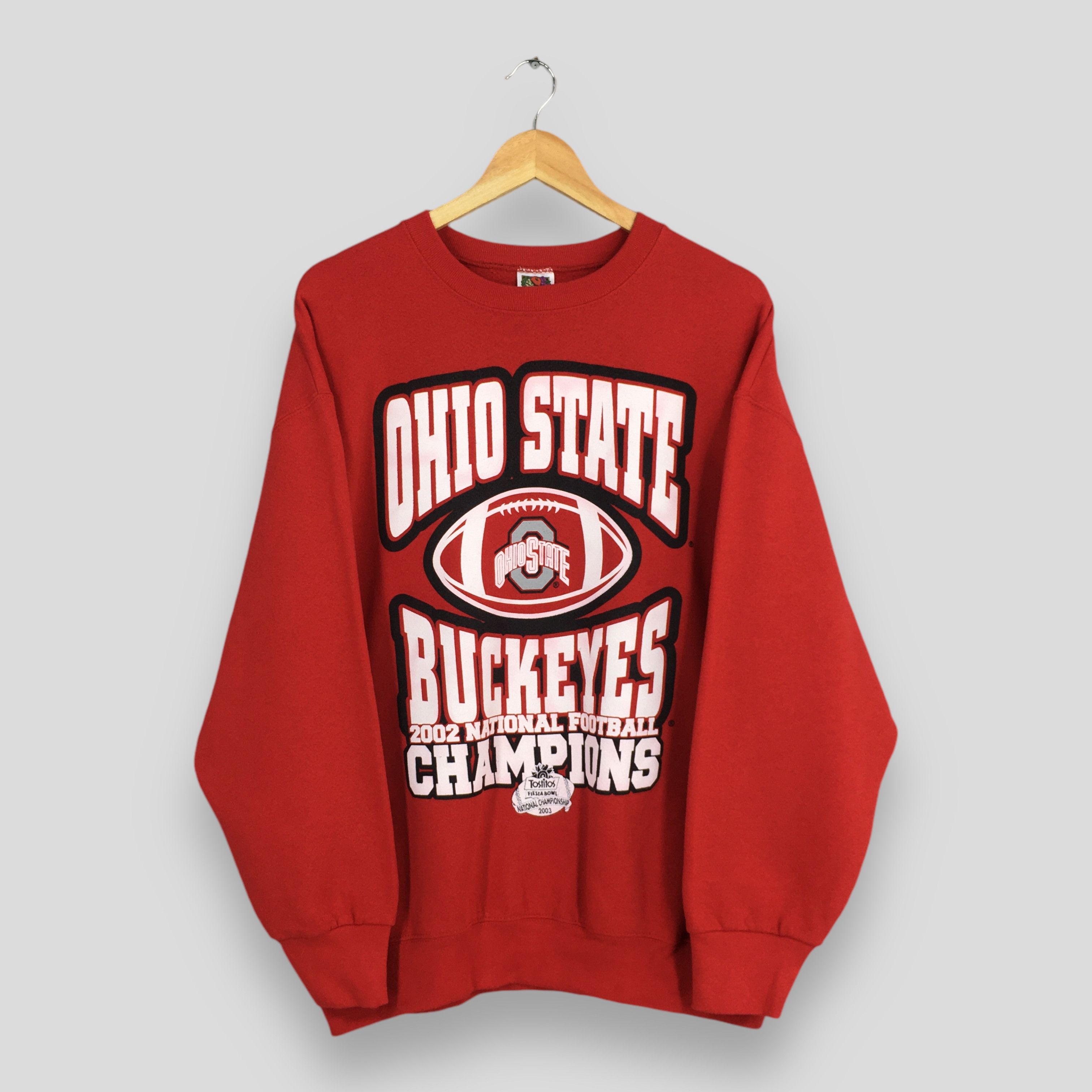 NCAA × Vintage Vintage Ohio State Buckeyes Red Sweatshirt XLarge Size US XL / EU 56 / 4 - 1 Thumbnail